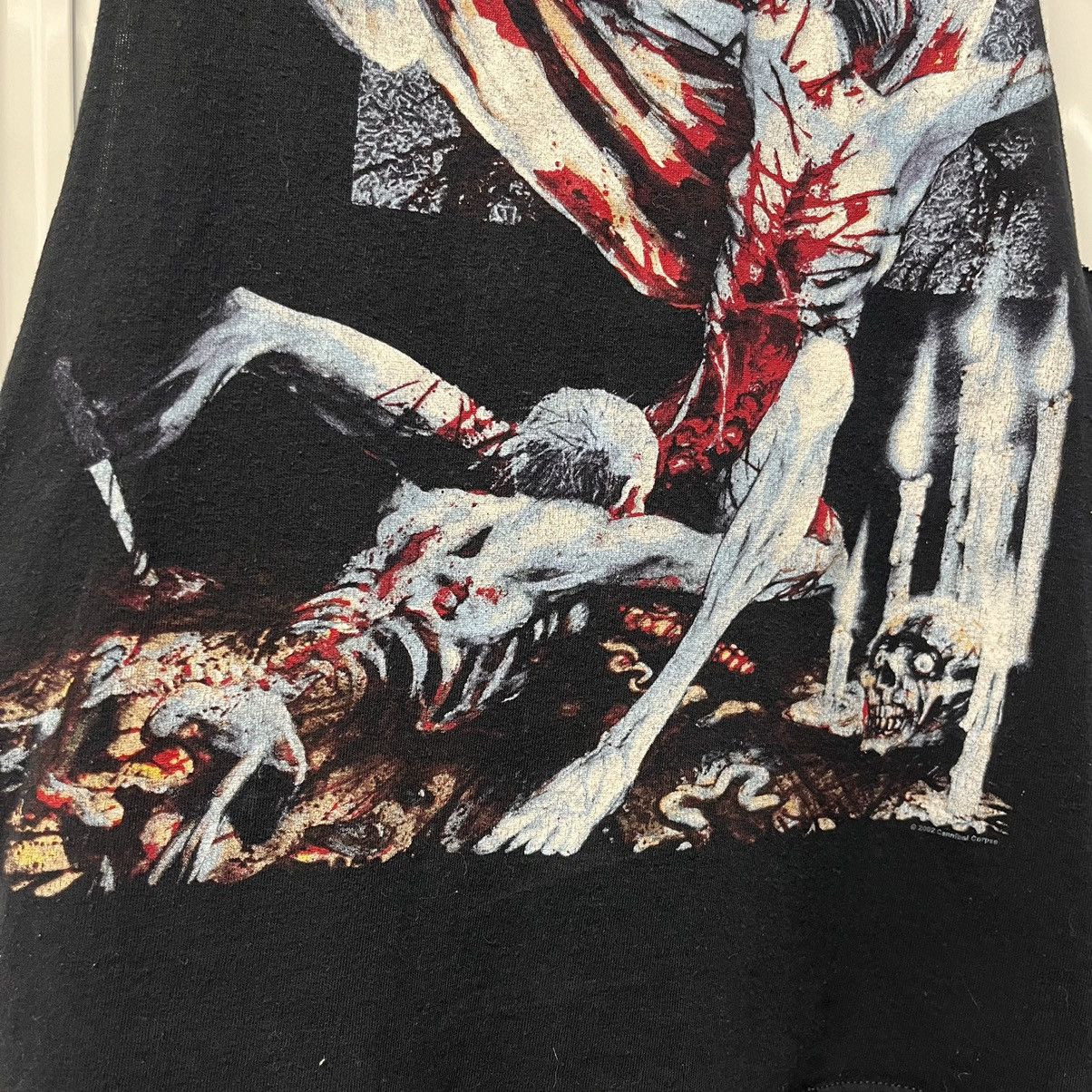Band Tees × Vintage Vintage Y2K Cannibal Corpse 2002 Band Tee Metal Hardcore Size US S / EU 44-46 / 1 - 8 Thumbnail
