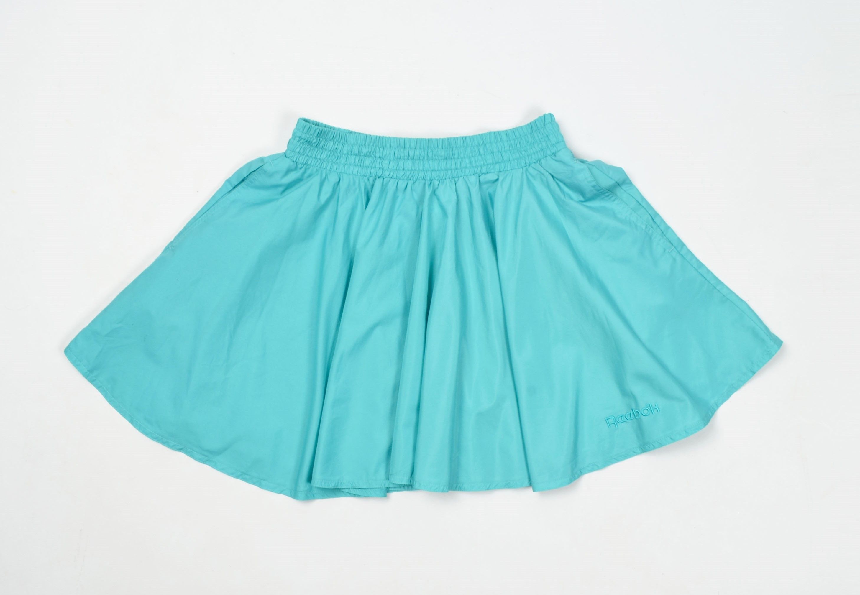 Reebok Vintage Reebok Y2K Flared Mini Turquoise Skirt Size 25" / US 0 / IT 36 - 3 Thumbnail