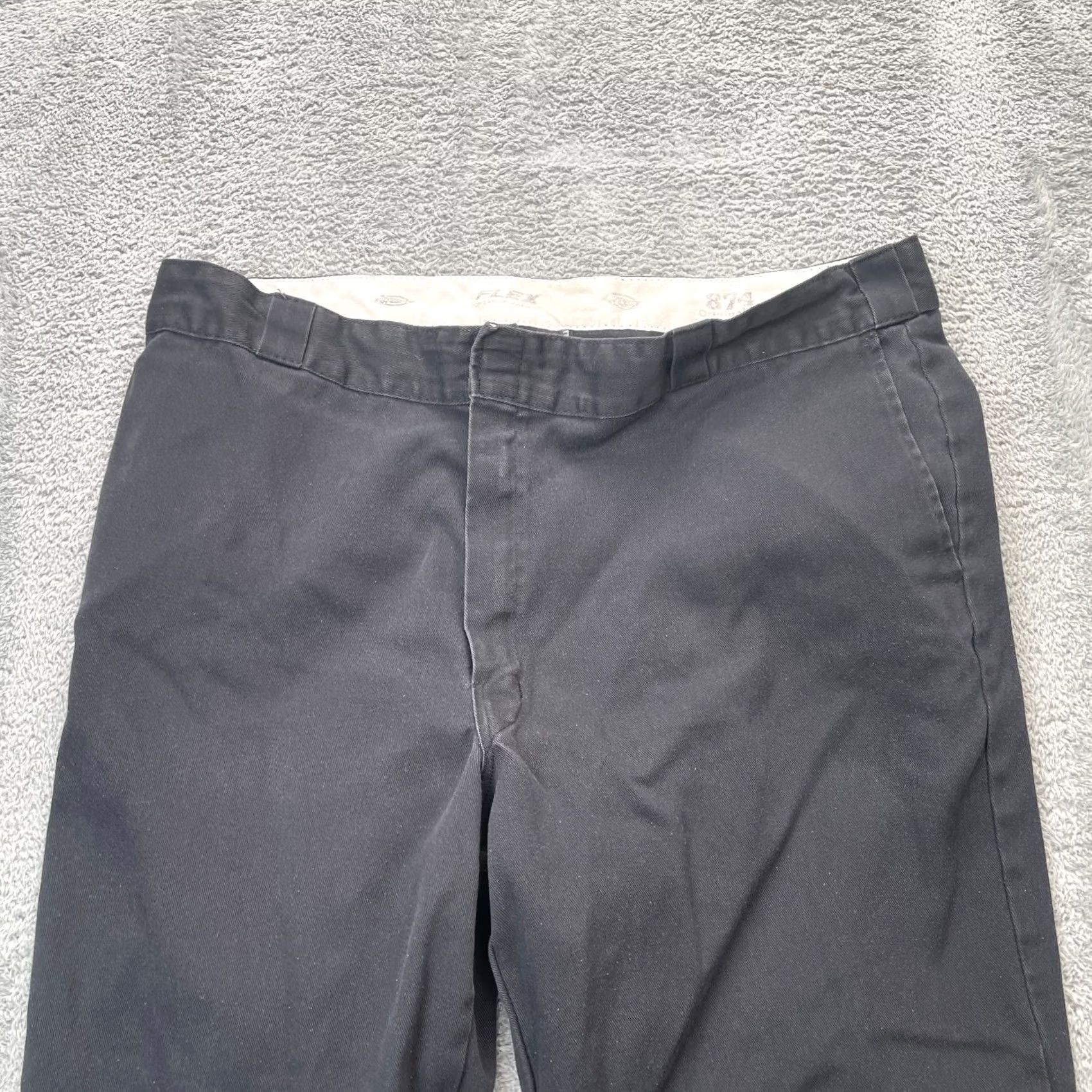 Dickies Dickies 874 Pants Mens 40 Black Workwear Original Fit Cotton Straight Leg Logo Size US 40 / EU 56 - 4 Thumbnail