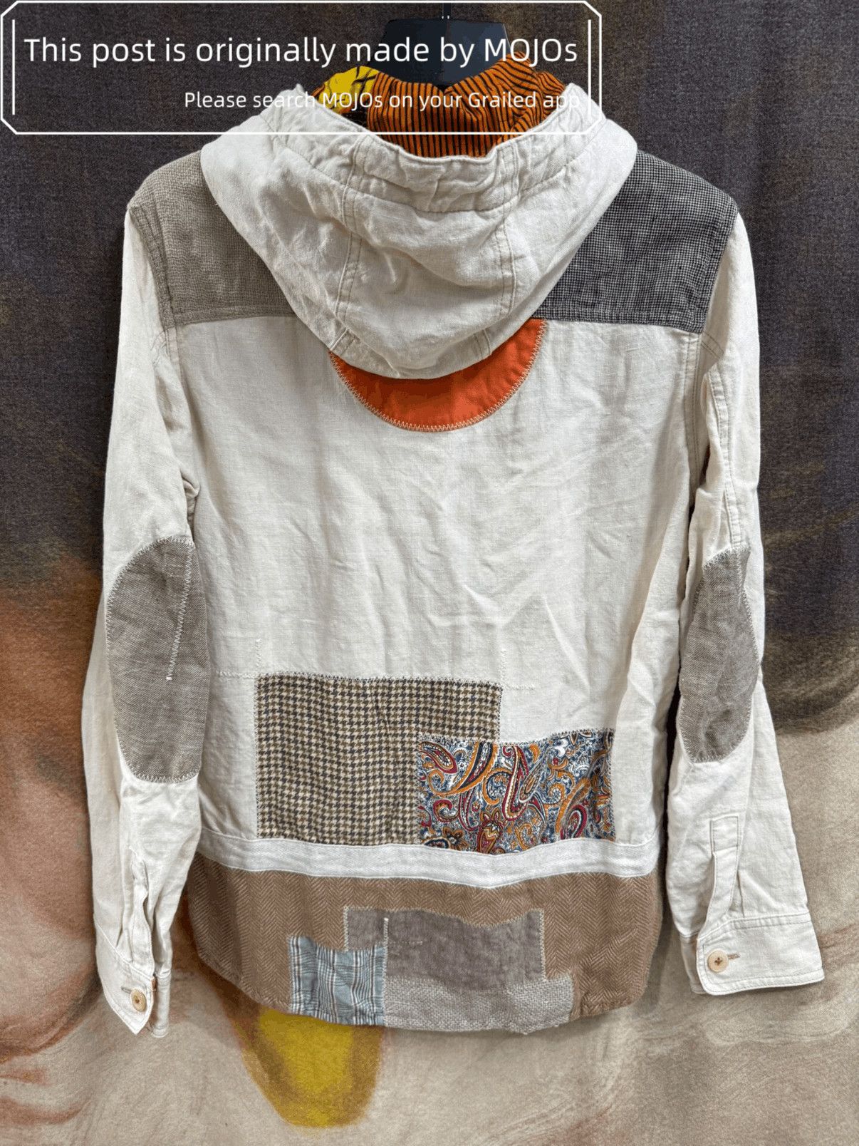 Junya Watanabe Junya Watanabe Linen Patch Half Zip Jacket mojos5720 Size US S / EU 44-46 / 1 - 5 Thumbnail