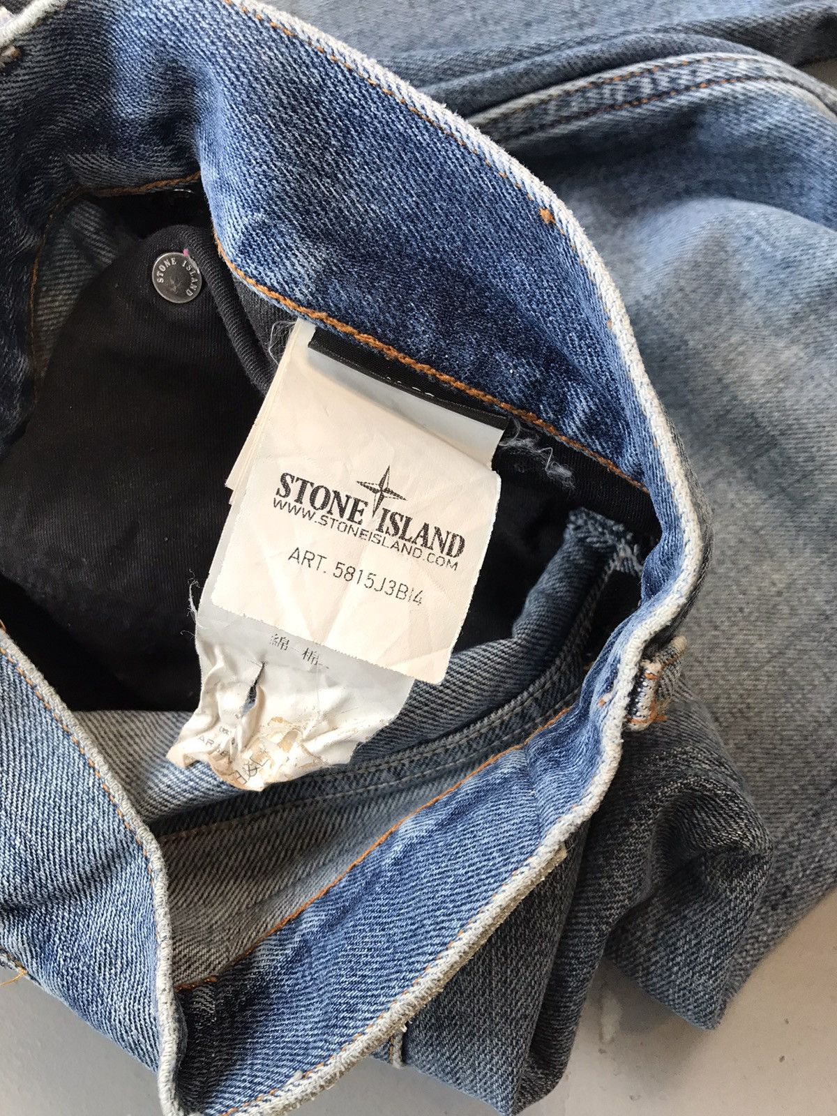 Stone Island × Vintage Vintage stone island straight fit denim Size US 36 / EU 52 - 6 Thumbnail
