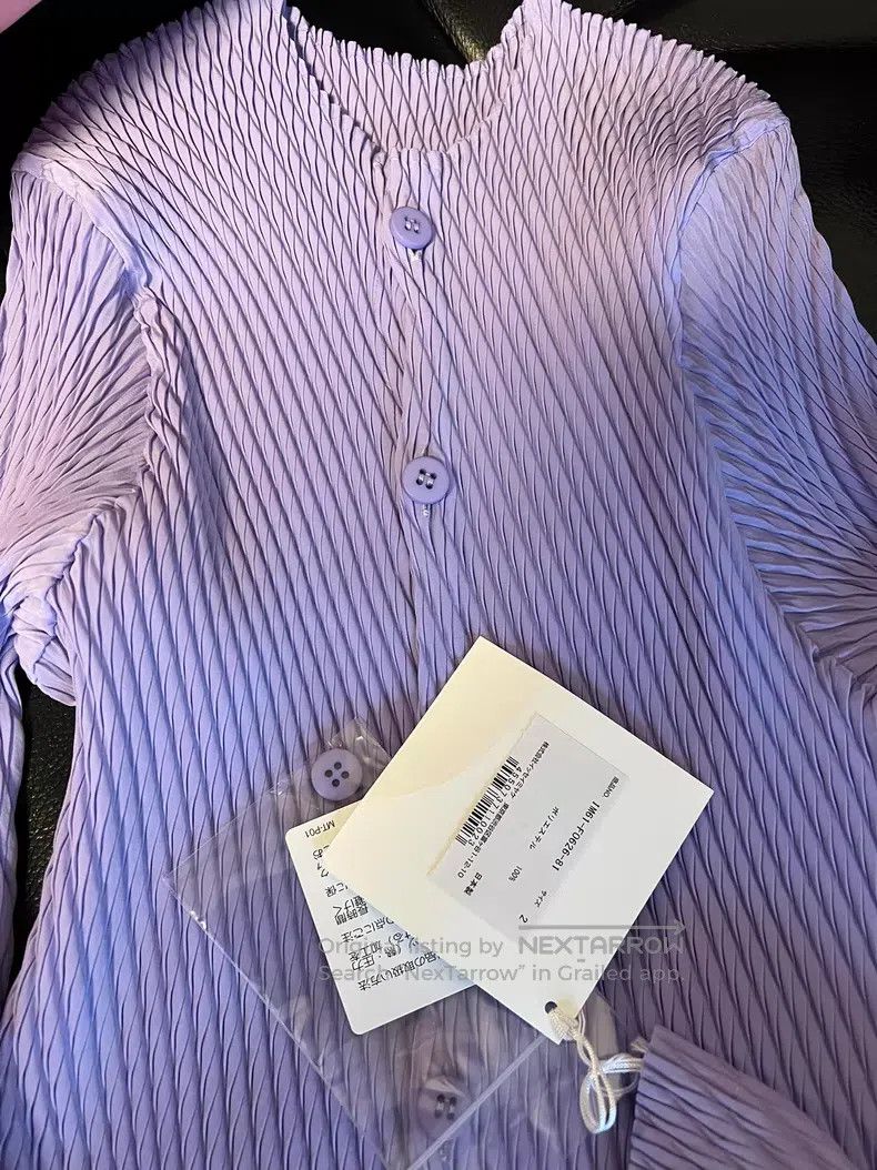 Issey Miyake Issey Miyake Purple coat Size M / US 6-8 / IT 42-44 - 2 Thumbnail