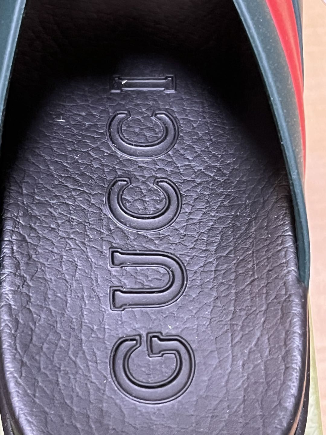 Gucci Gucci Web Slide Black Rubber (Women's) Size US 7 / IT 37 - 6 Thumbnail