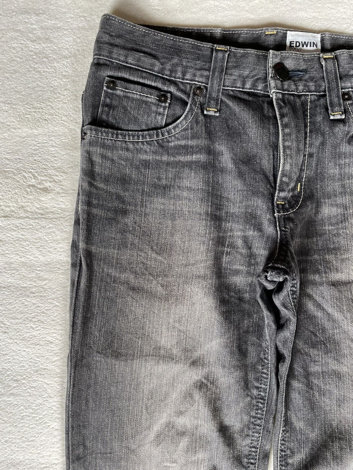 Edwin Vintage Edwin XV Edge Mudwash Dark Colour Denim Jeans Size US 29 - 5 Thumbnail
