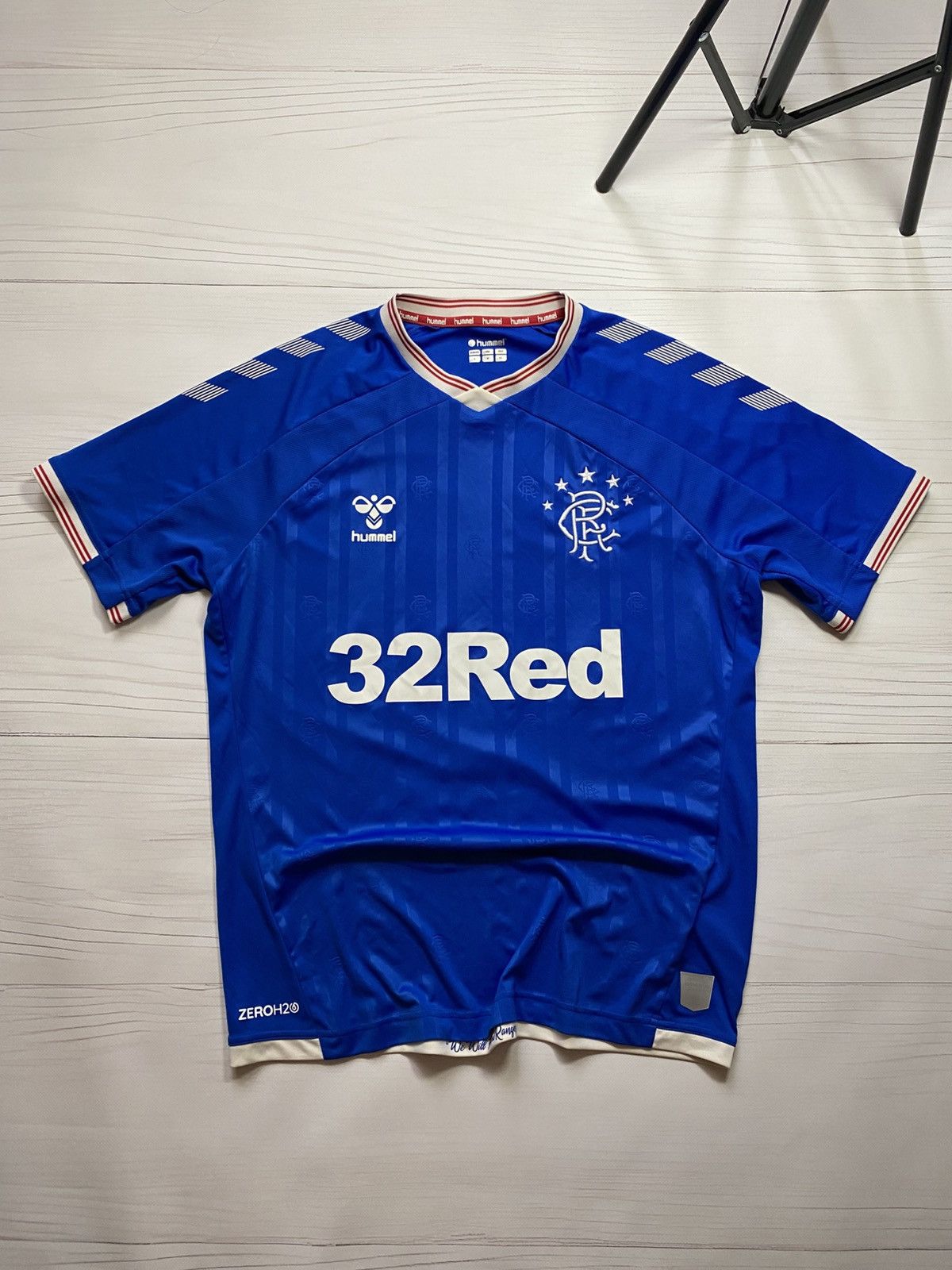 Hummel Hummel Rangers FC 2019/20 home soccer jersey y2k t shirt Size US M / EU 48-50 / 2 - 1 Thumbnail
