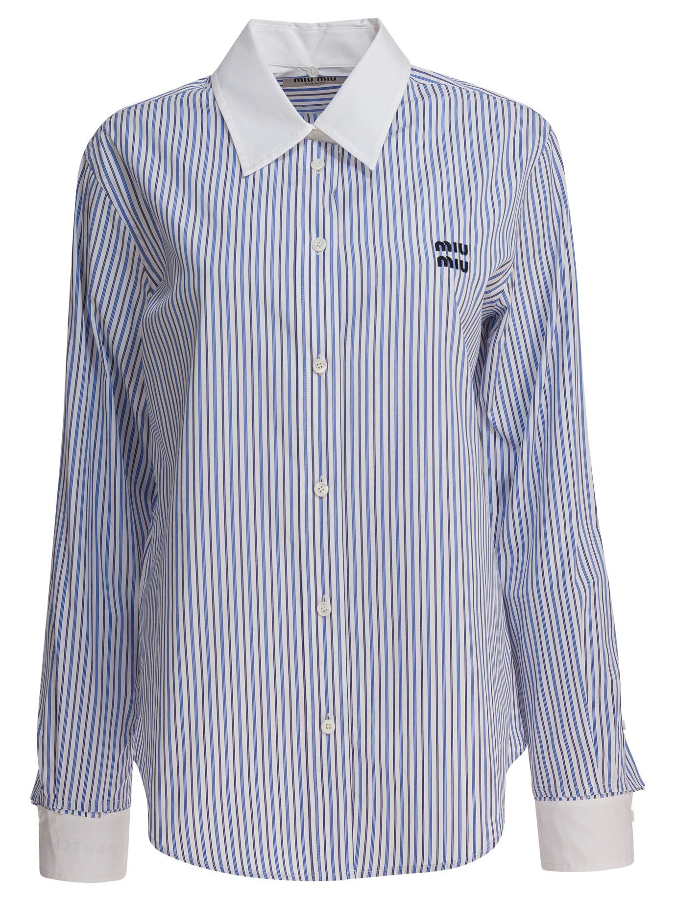 Miu Miu Miu Miu Cotton Poplin Shirt tag size 40 Women - USA Duties Paid Size S / US 4 / IT 40 - 1 Thumbnail