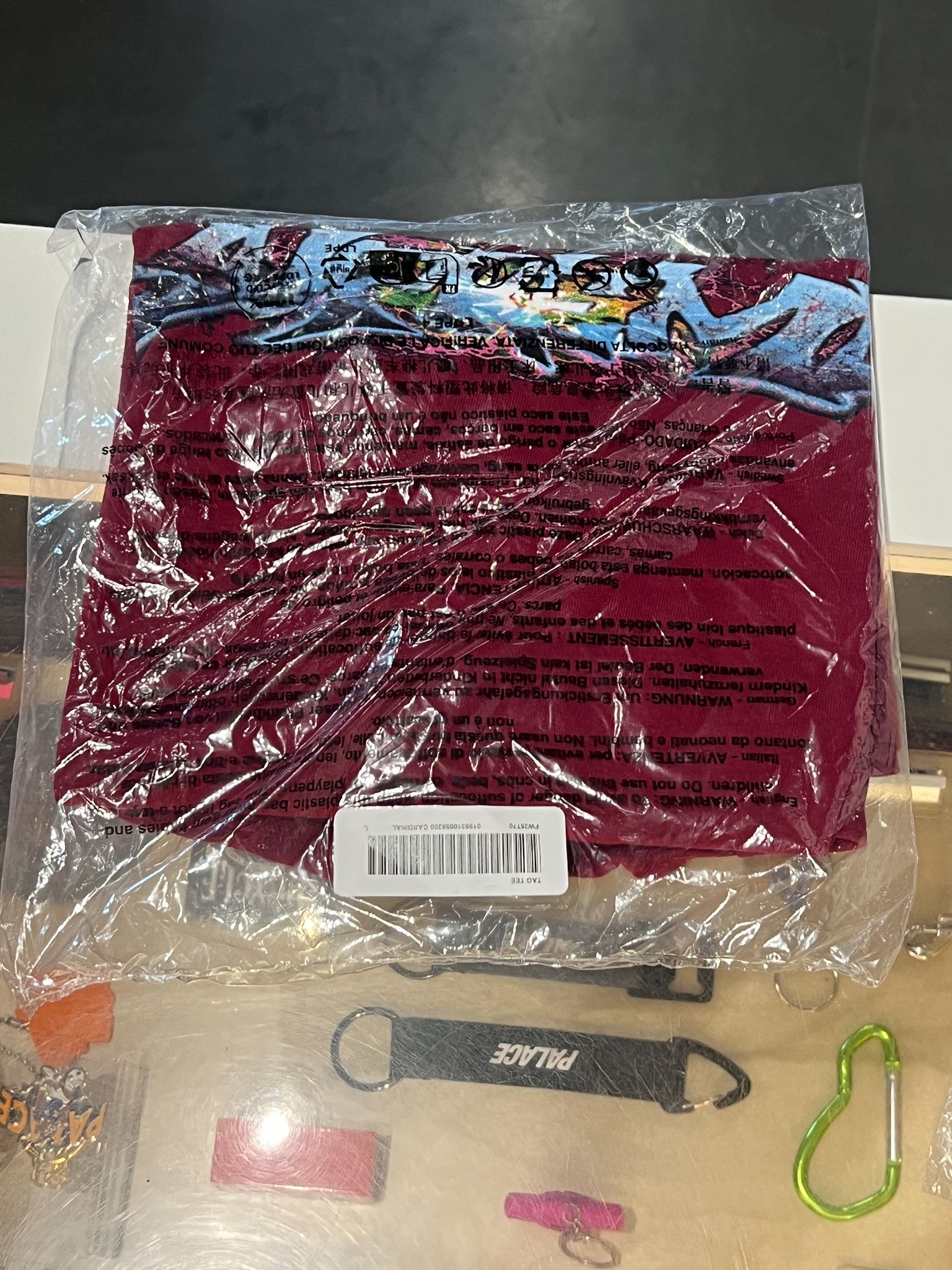 Supreme Supreme Tag Tee Cardinal • L Size US L / EU 52-54 / 3 - 3 Thumbnail