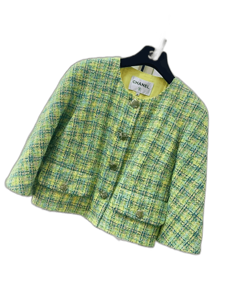 Chanel Chanel Avocado Green Beach Cape Jacket Size M / US 6-8 / IT 42-44 - 1 Thumbnail
