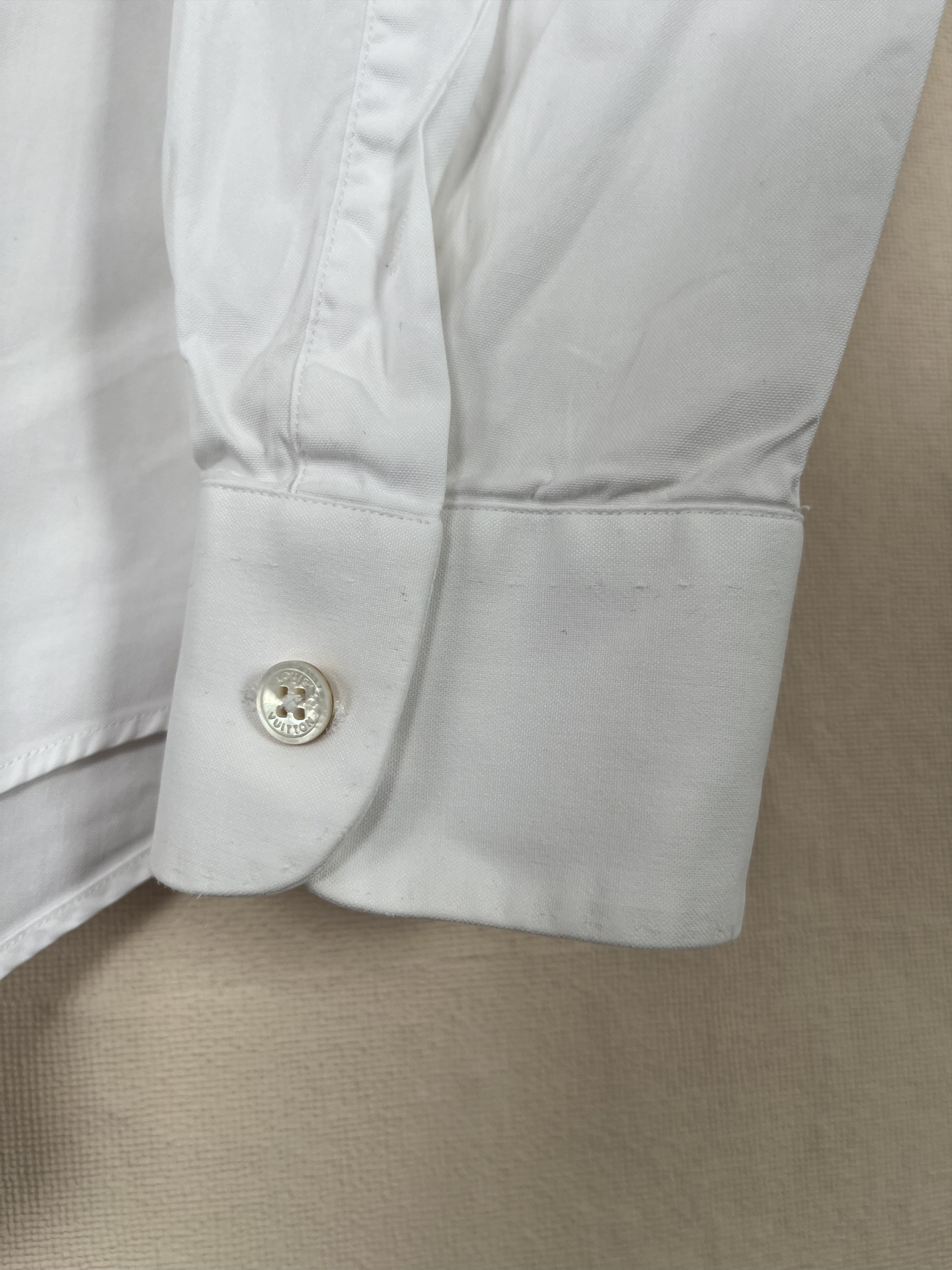 Louis Vuitton Louis Vuitton Paris Classic Long Sleeve White Dress Shirt Size US M / EU 48-50 / 2 - 4 Thumbnail