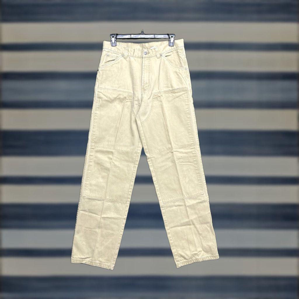 Old Navy Jeans Pants Mens 36 Long Canvas Carhartt B17 Distressed 5-Pocket Flat Front Baggy Tapered 36x33 Blue 100% Cotton Regular Mens