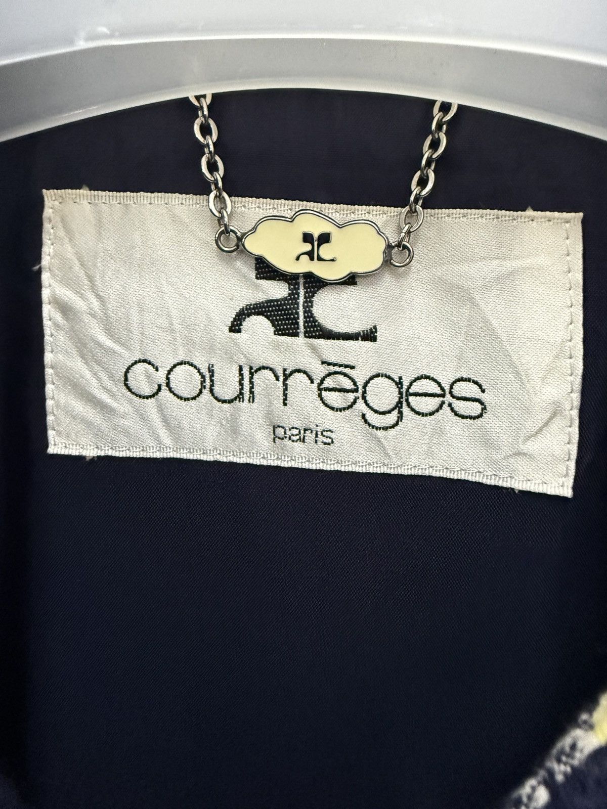Courreges 🔥 VINTAGE PARIS LUXURY COURREGES WOOL LONG COAT IN BLUE Size S / US 4 / IT 40 - 7 Thumbnail