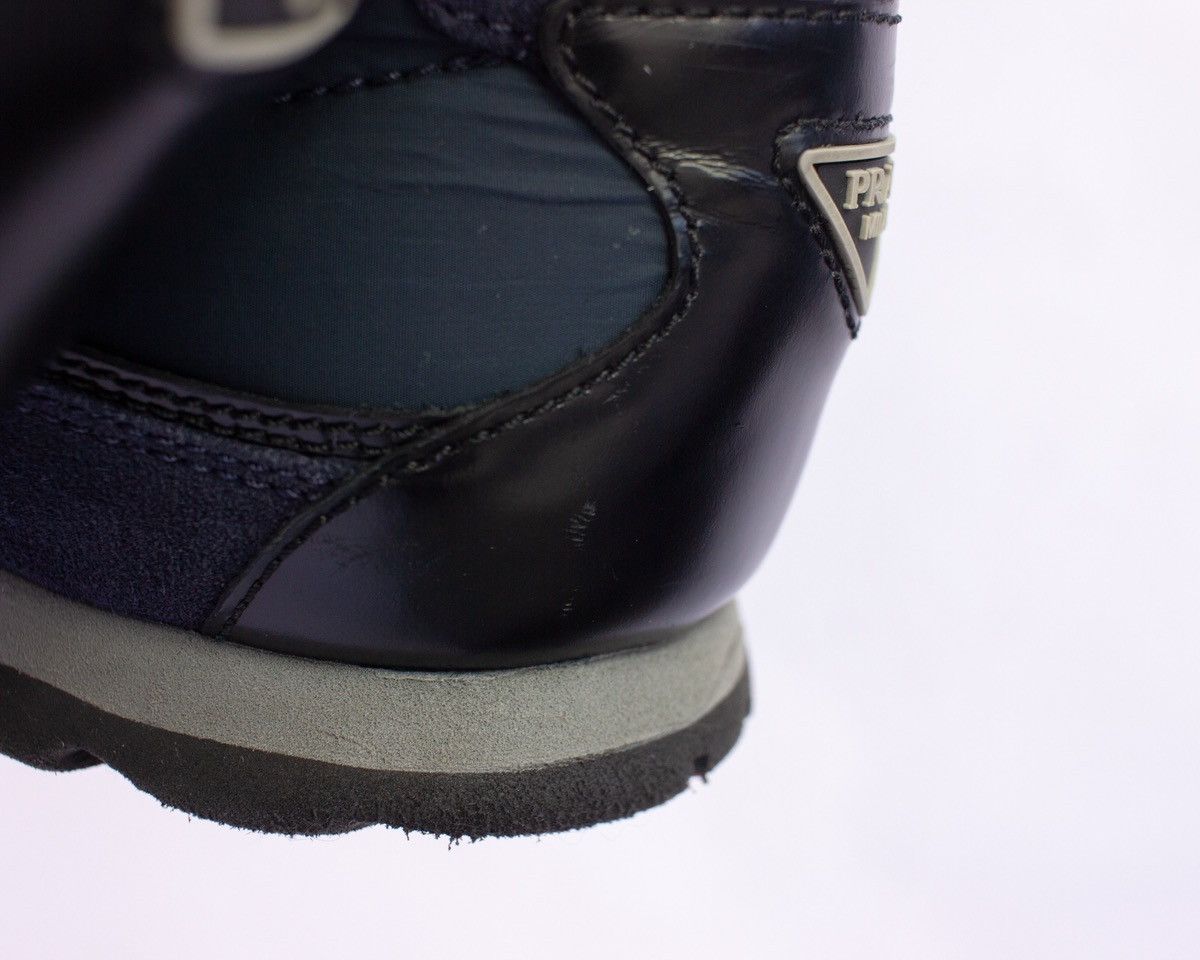 Prada 835$MRP Prada Sport Navy Blue Suede and Nylon Low Top Sneak Size US 8 / EU 41 - 18 Thumbnail