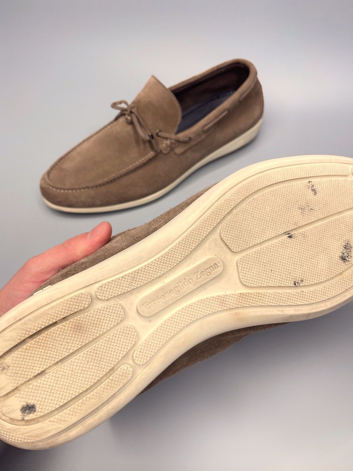 Ermenegildo Zegna Ermenegildo Zegna Suede Loafer’s Shoes Size US 11 / EU 44 - 16 Thumbnail