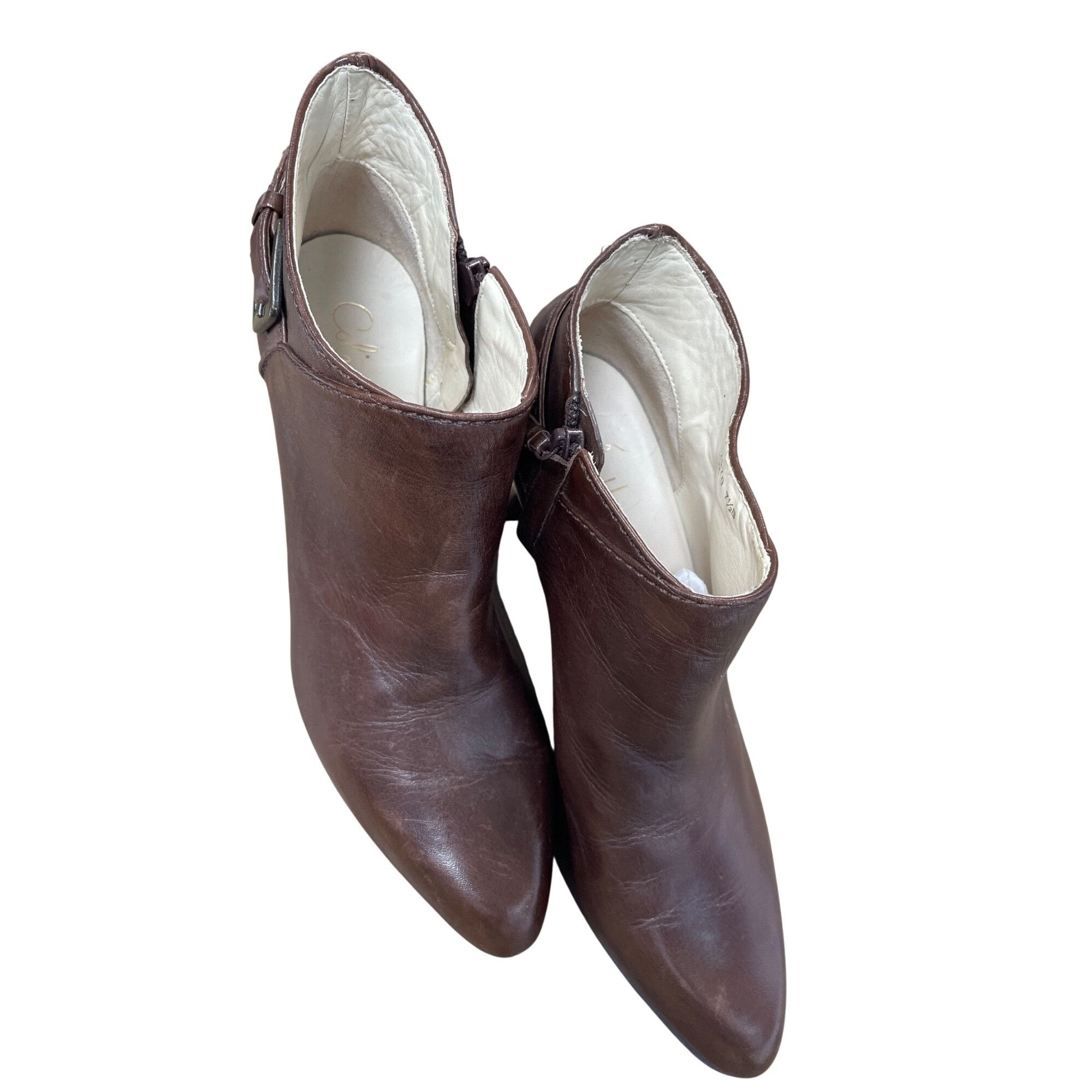 Cole Haan Cole Haan womans brown leather Kitt heels ankle boots Sz 7.5 Size US 7.5 / IT 37.5 - 13 Thumbnail