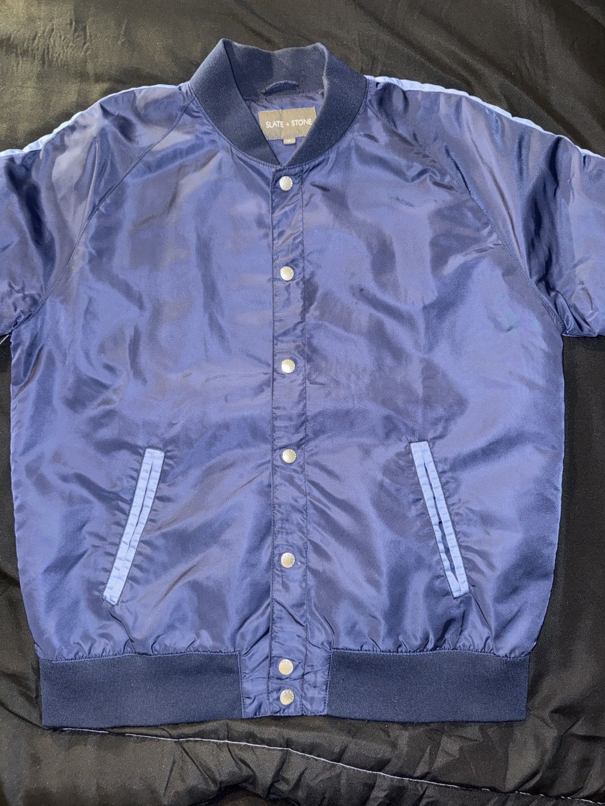 Slate & Stone Slate & Stone Dark Blue Bomber Size US XL / EU 56 / 4 - 3 Thumbnail