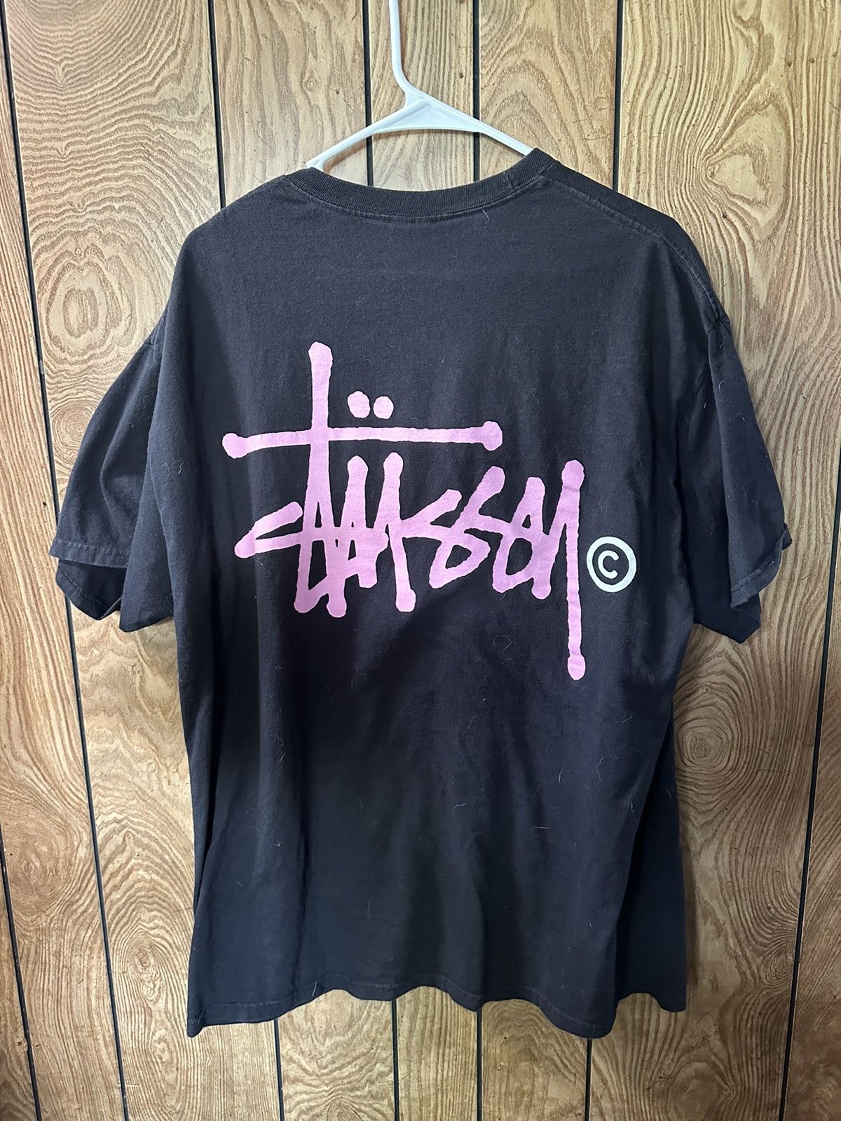 image of Big Stussy Logo Tee in Black, Men's (Size XL)