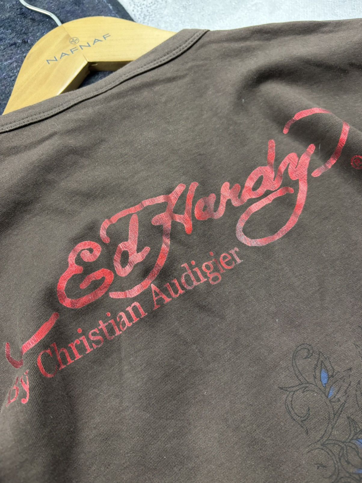 Ed Hardy ED HARDY Vintage Hype Big Logo Tatoo Tshirt Streetwear Y2k Size US XL / EU 56 / 4 - 13 Thumbnail