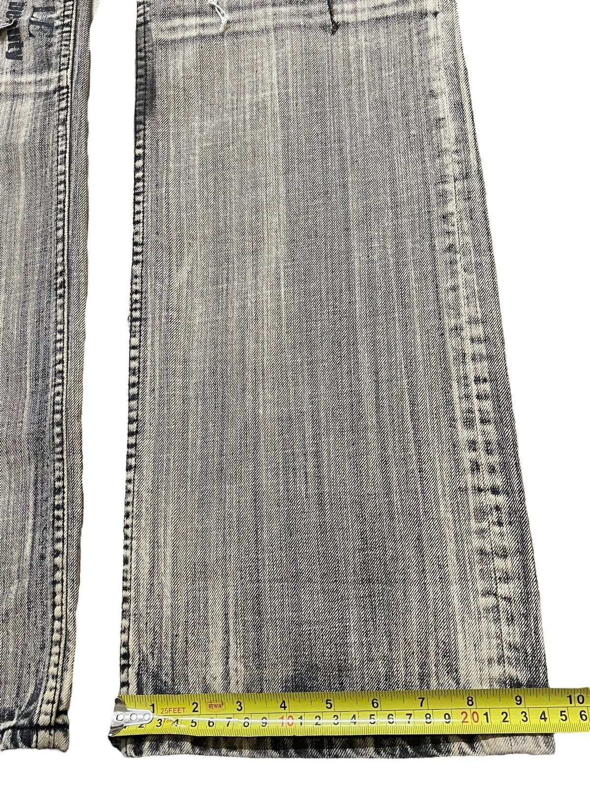 If Six Was Nine Vintage Japanese Brand Punk Skull Distressed Wide Leg Jeans Size US 34 / EU 50 - 16 Thumbnail