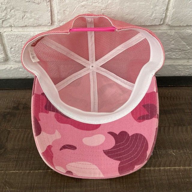 Bape BAPE NYC LOGO PINK CAMO trucker hat cap a bathing ape NIGO Size ONE SIZE - 7 Thumbnail