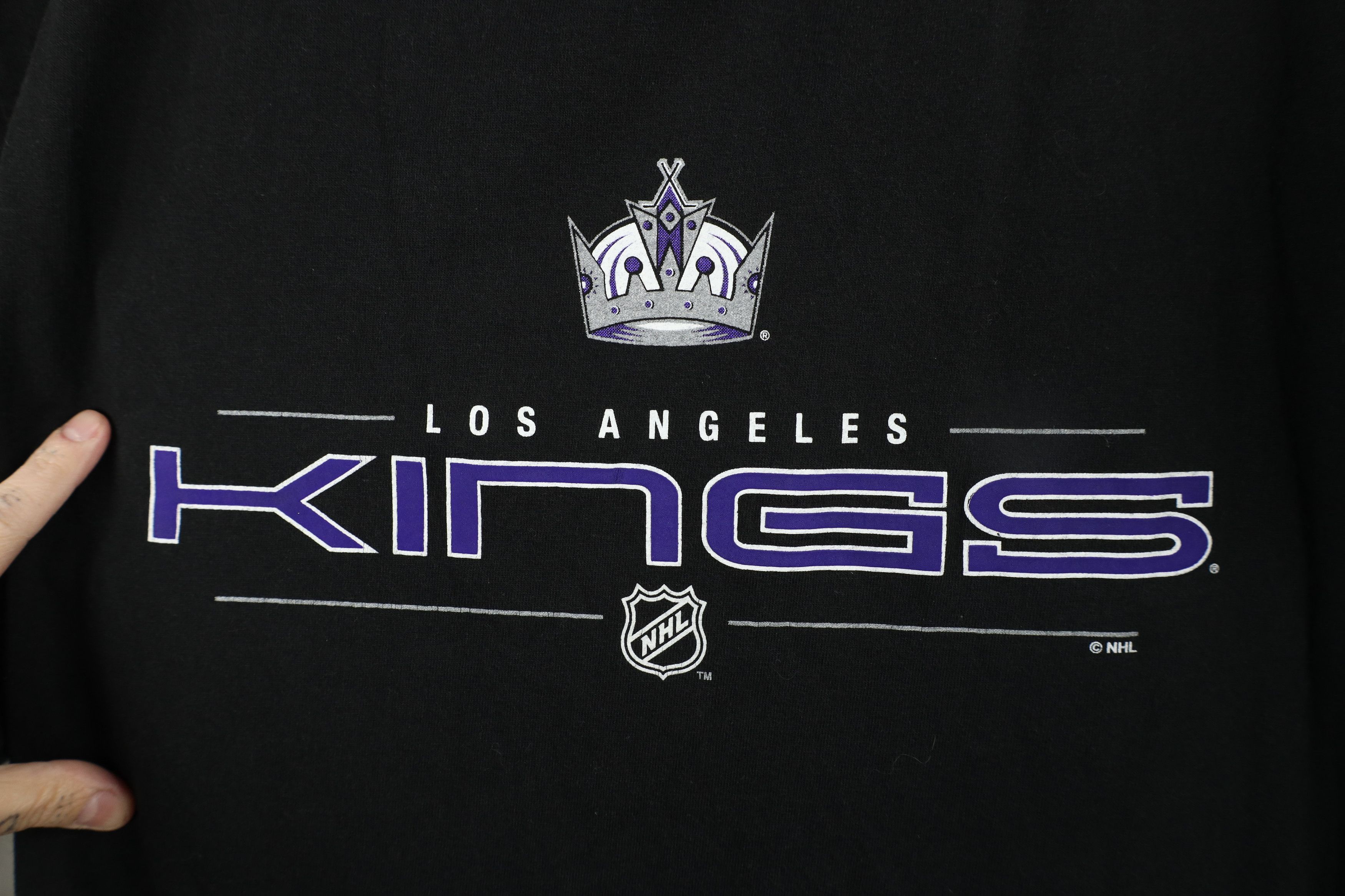 Reebok × Vintage Vintage Reebok Kings Hockey Long Sleeve T-Shirt Black Size US M / EU 48-50 / 2 - 6 Thumbnail