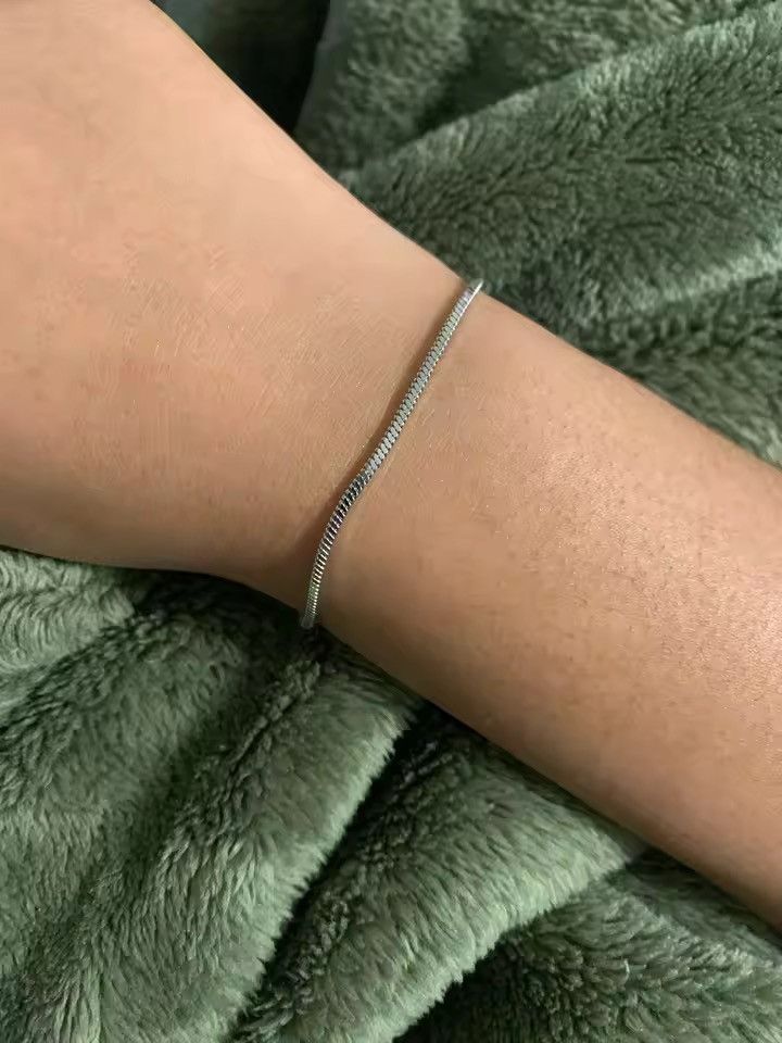 Jewelry Classic silver rope chain bracelet Size ONE SIZE - 1 Thumbnail