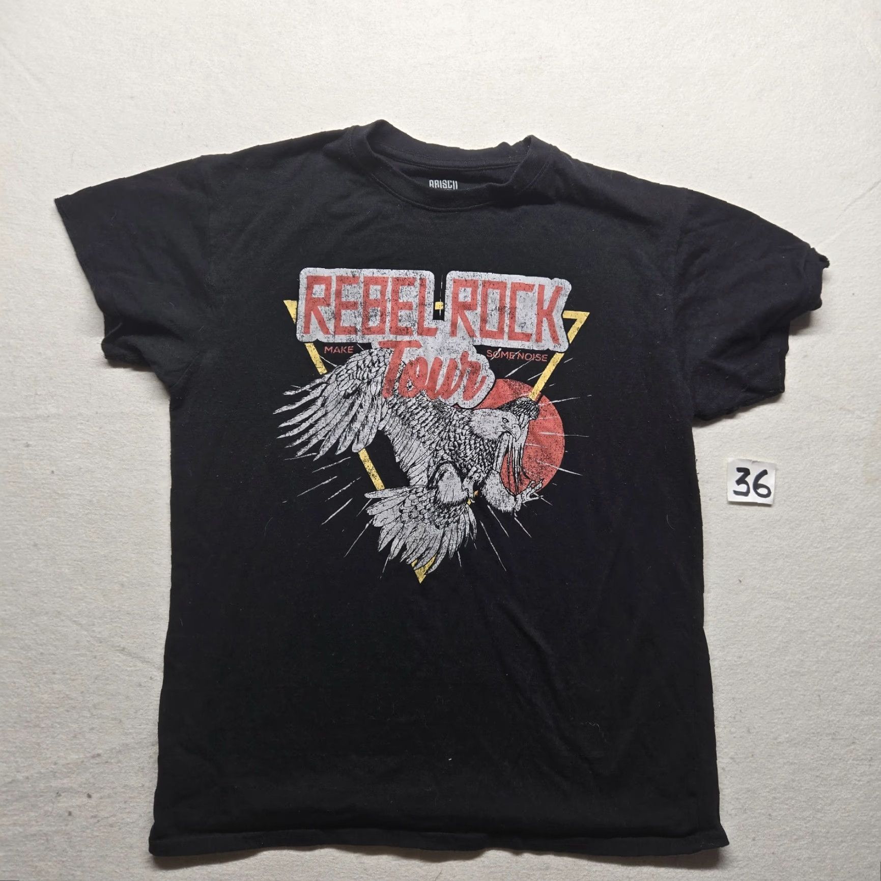Vintage VINTAGE Brisco Brands Eagle Rebel Rock Tour Shirt Mens L Large Black Retro Graphic Tee 90s Theme Size US L / EU 52-54 / 3 - 2 Thumbnail