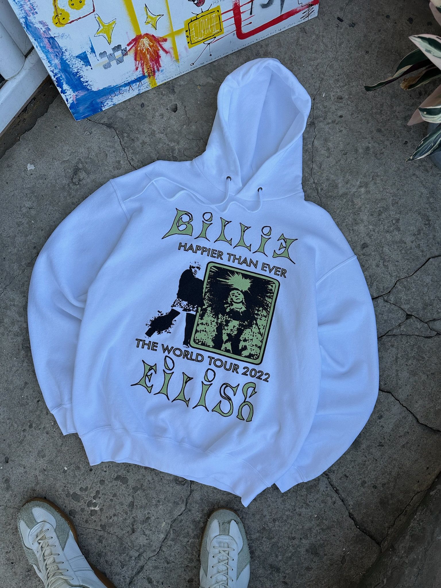 Billie Eilish Billie Eilish Hoodie - Happier Than Ever Tour 2022 Size US L / EU 52-54 / 3 - 3 Thumbnail