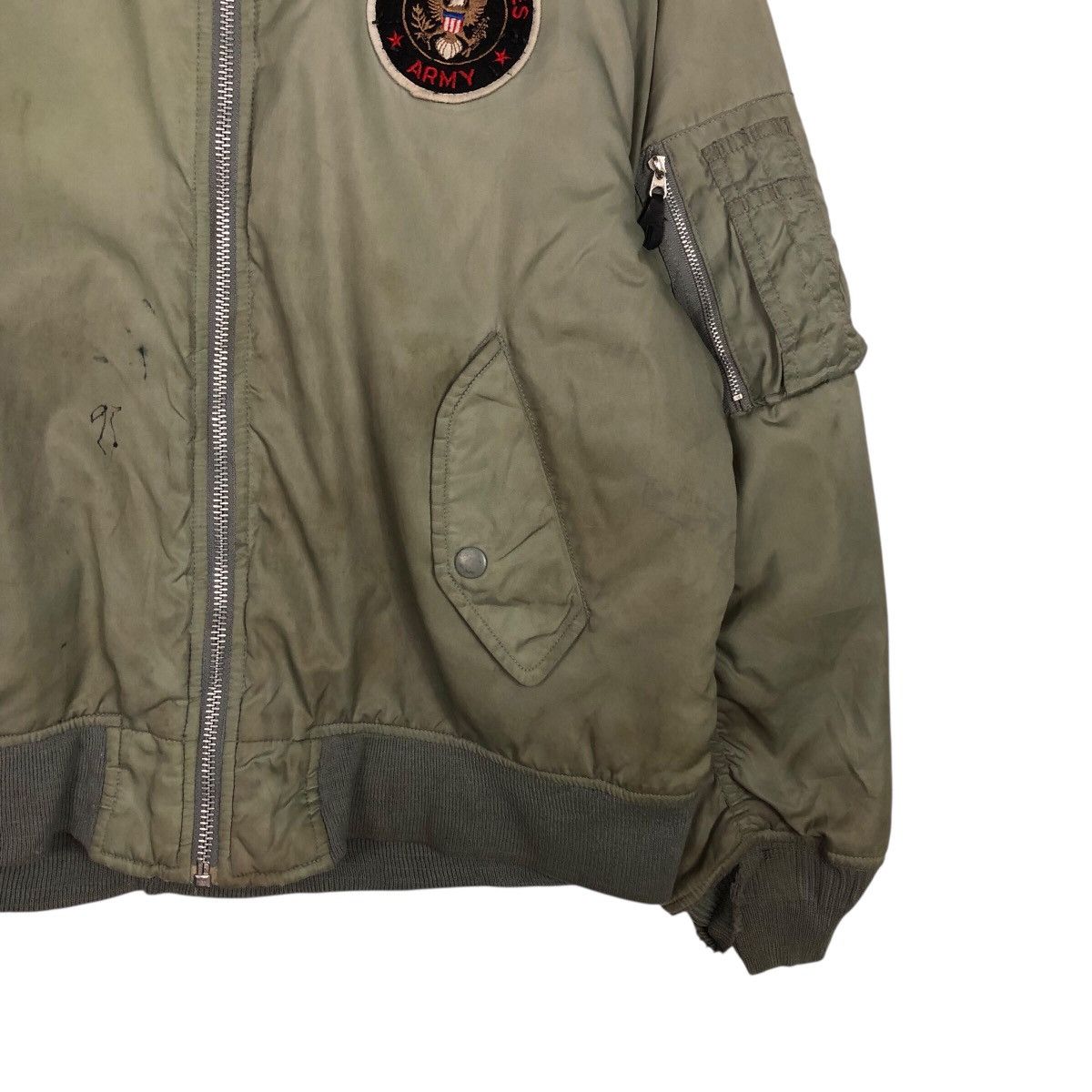 Japanese Brand 📌Vintage Fly Bomber Jacket United State Military Size US M / EU 48-50 / 2 - 6 Thumbnail