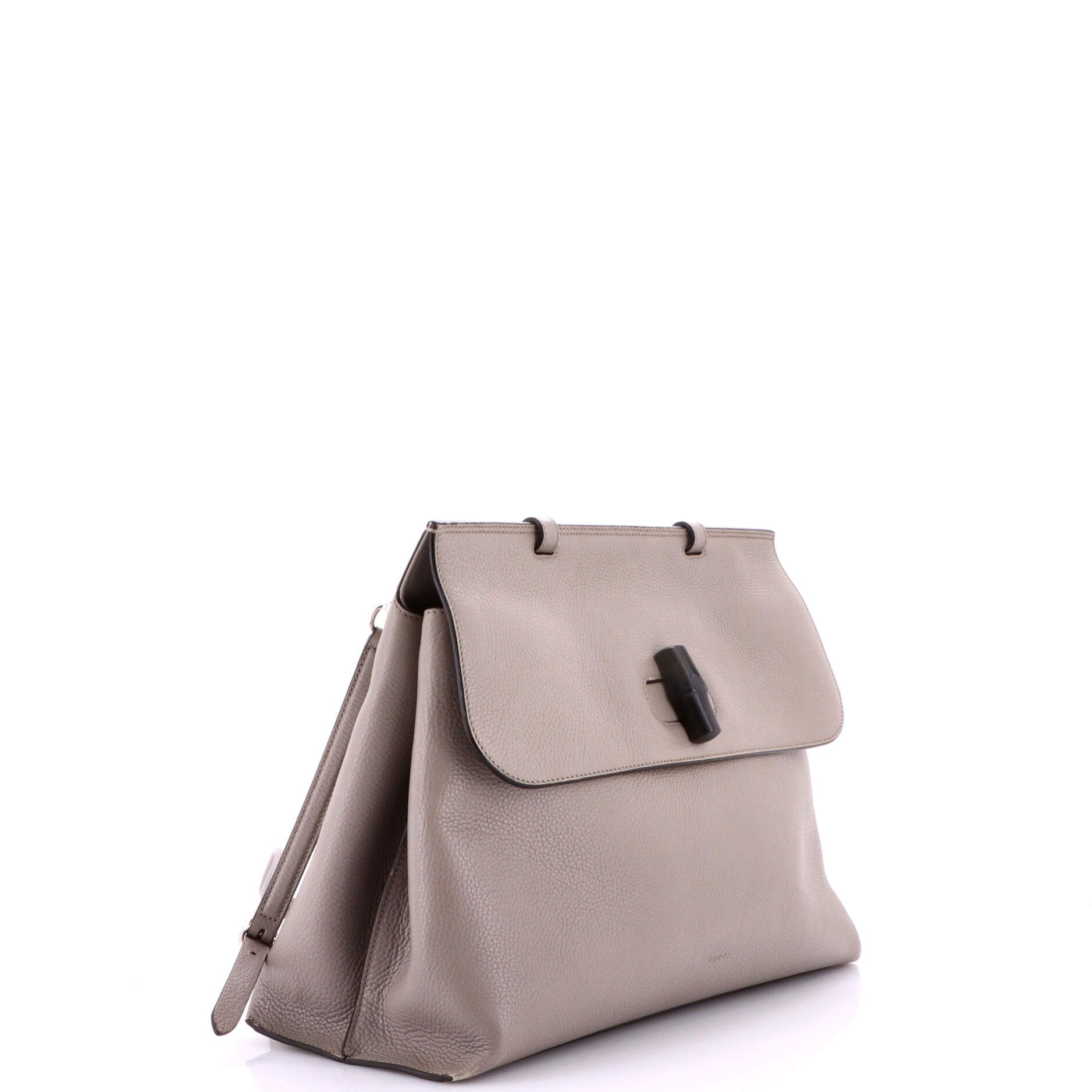 Gucci Bamboo Daily Top Handle Bag Leather Large Size ONE SIZE - 1 Thumbnail