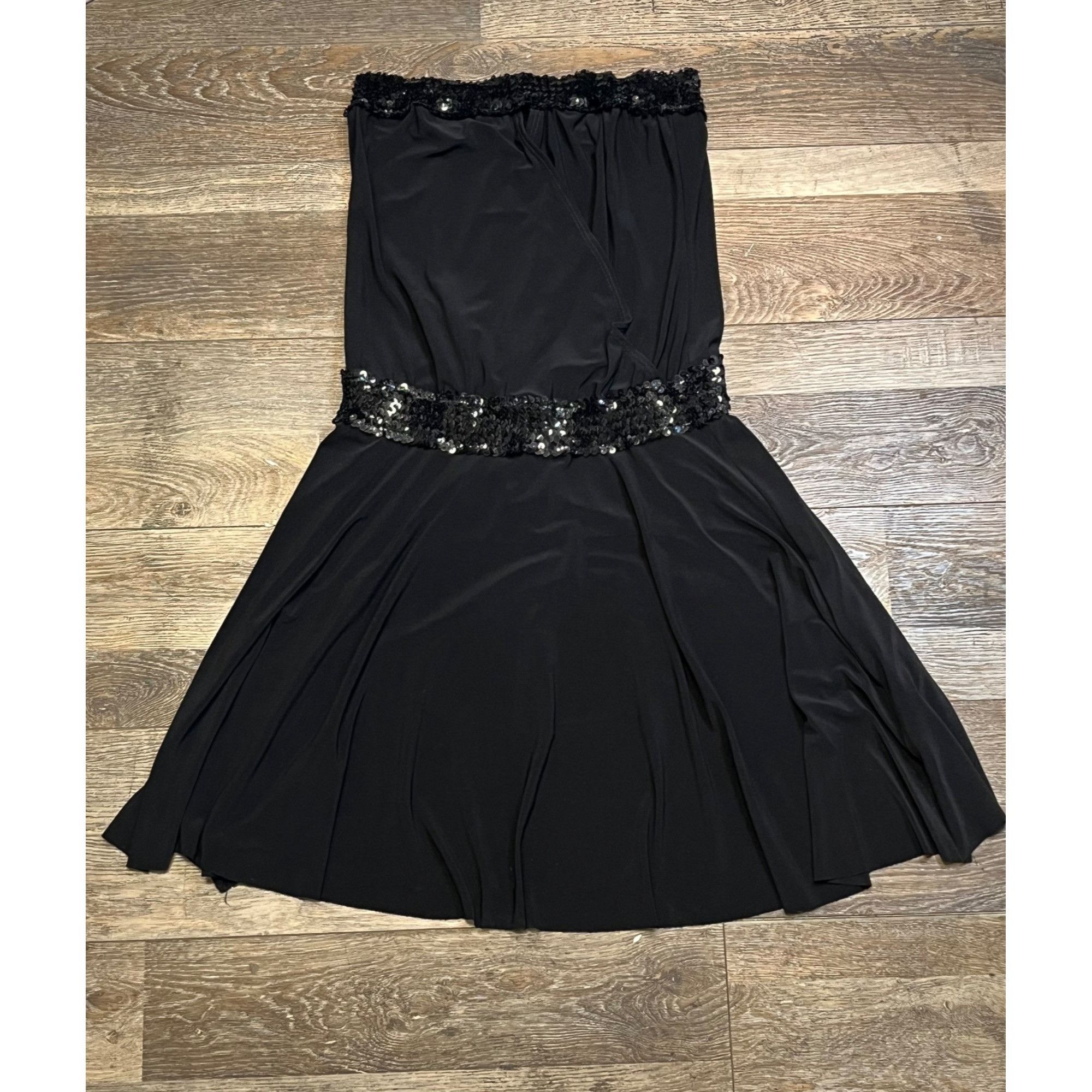 Other Vintage Five B. Smart Sequin Black Dress Size M / US 6-8 / IT 42-44 - 1 Thumbnail