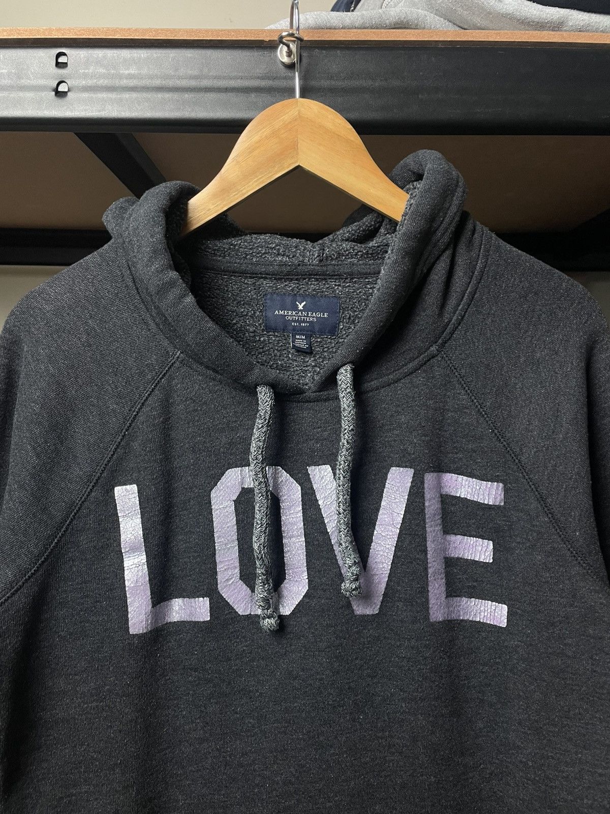 American Eagle Outfitters American Eagle Outfitters gray pullover hoodie Size M / US 6-8 / IT 42-44 - 2 Thumbnail