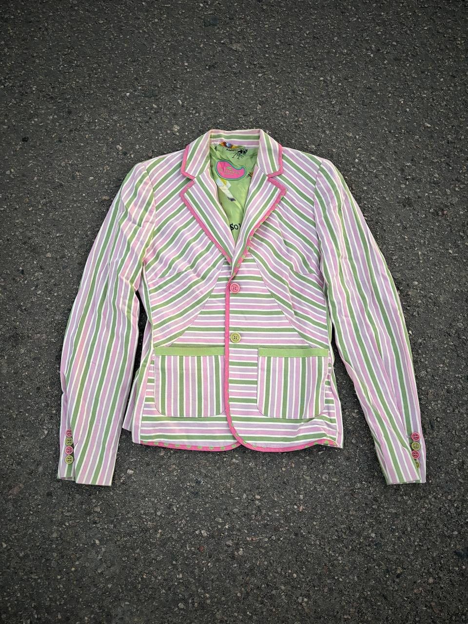 Etro × Vintage Vintage Etro Milano Strips Pink Classics Blazers Size M / US 6-8 / IT 42-44 - 1 Thumbnail