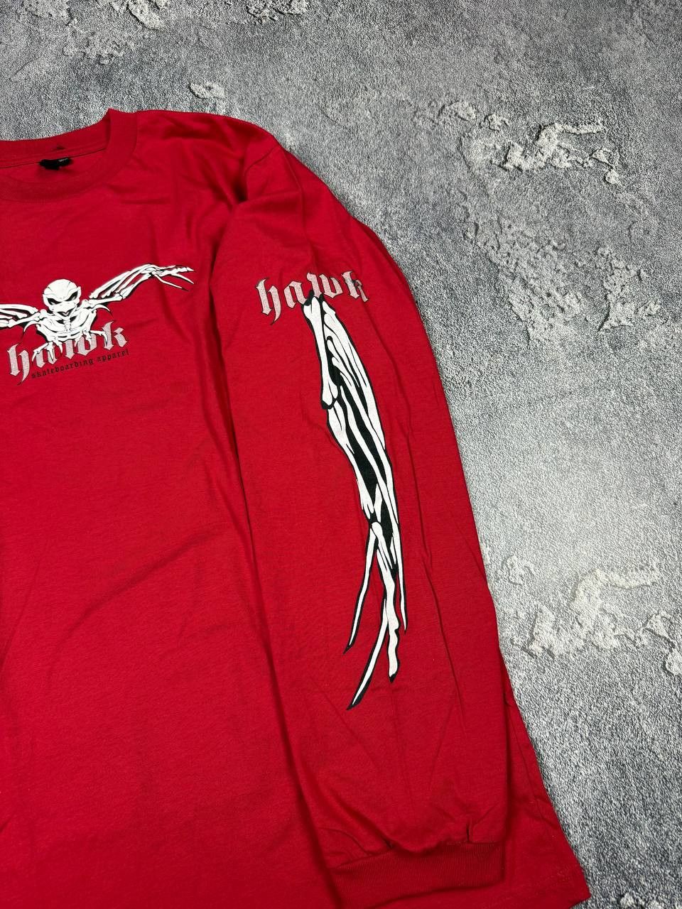 Tony Hawk Y2K Tony Hawk Skeleton Red Longsleeve Skater Era Hype Size US L / EU 52-54 / 3 - 6 Thumbnail