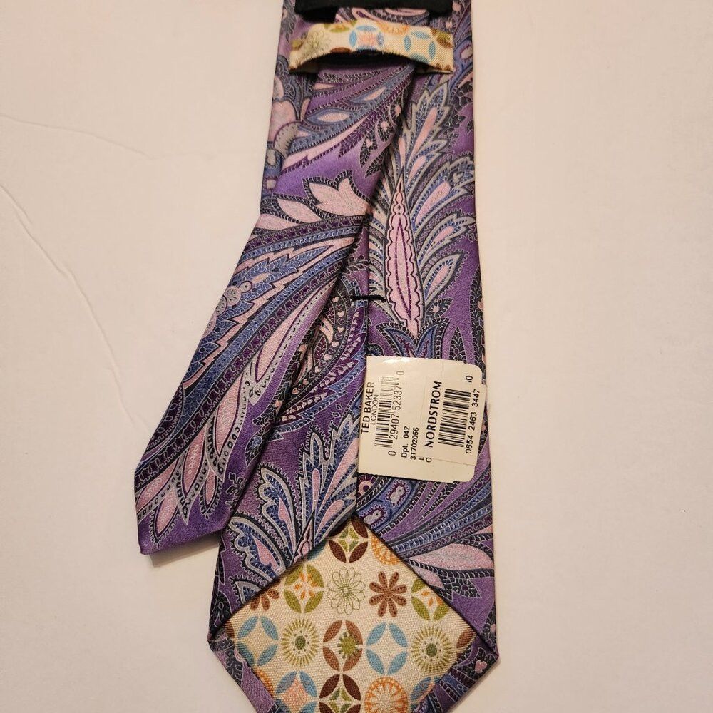 Ted Baker Ted Baker men's new 100%silk tie Size ONE SIZE - 2 Thumbnail