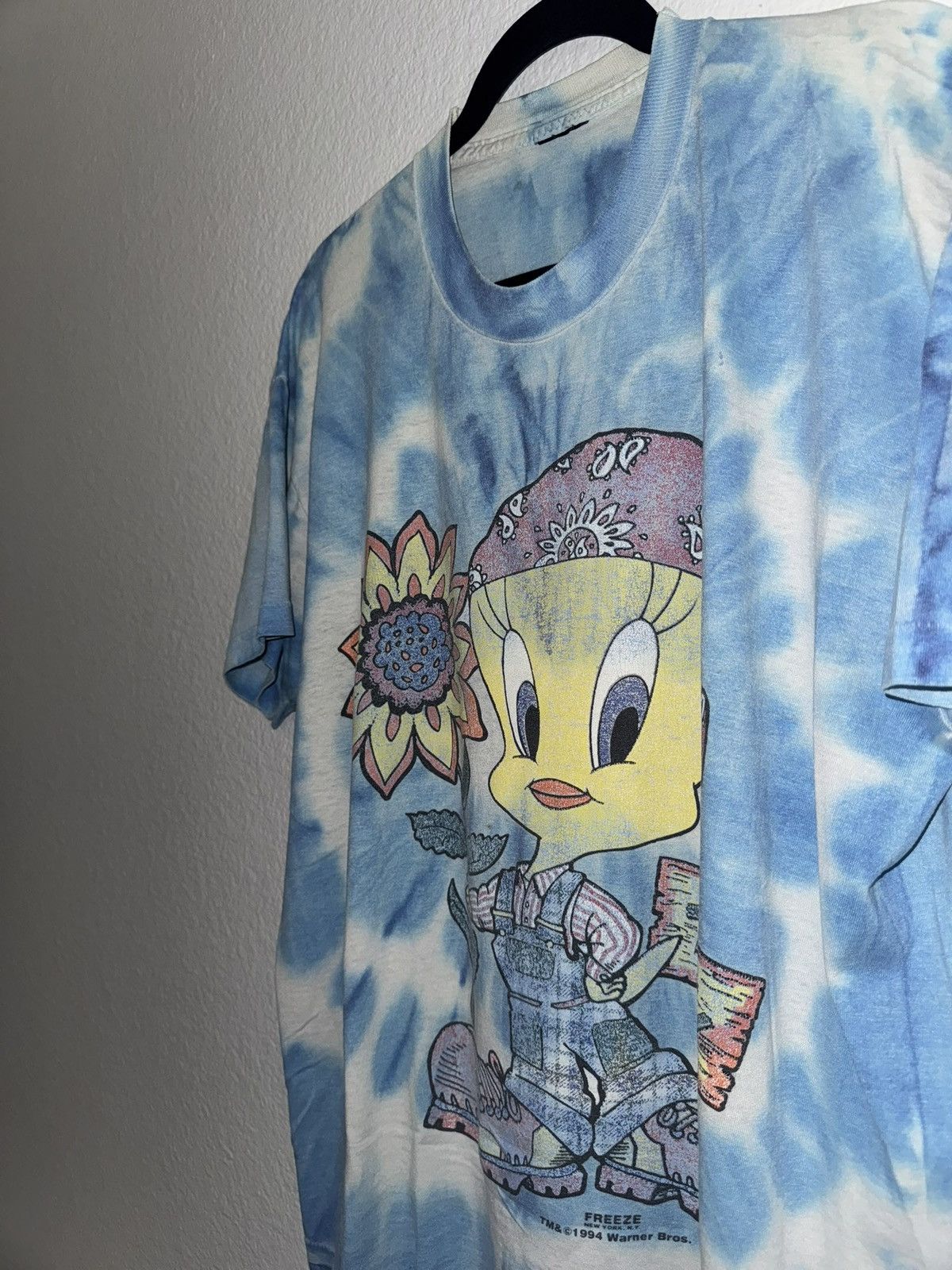 Vintage Vintage Tweety Bird Tie Dye Graphic Tee Size US L / EU 52-54 / 3 - 3 Thumbnail