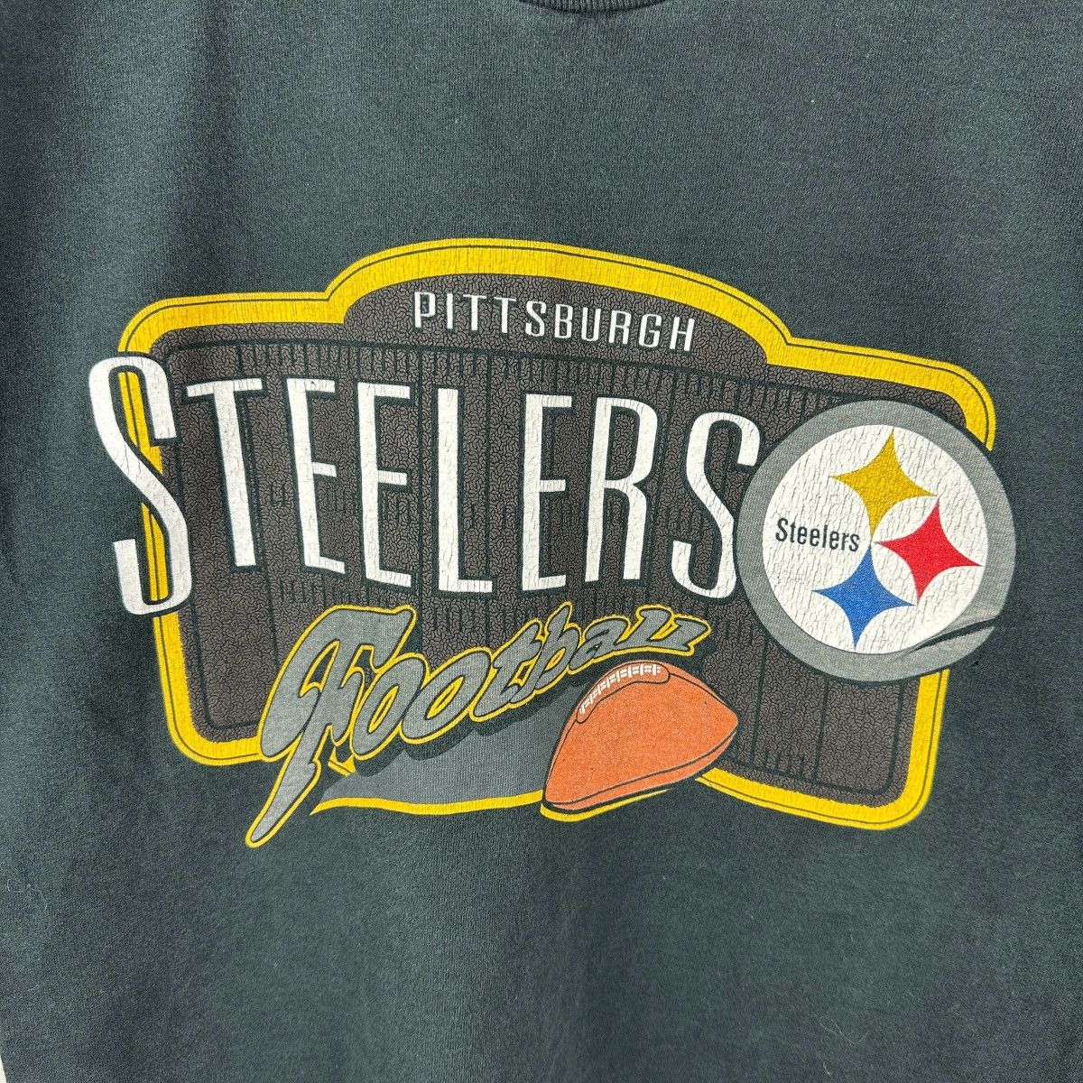 Vintage Vintage 90s Pittsburgh Steelers NFL Single Stitch Shirt Size US L / EU 52-54 / 3 - 2 Thumbnail