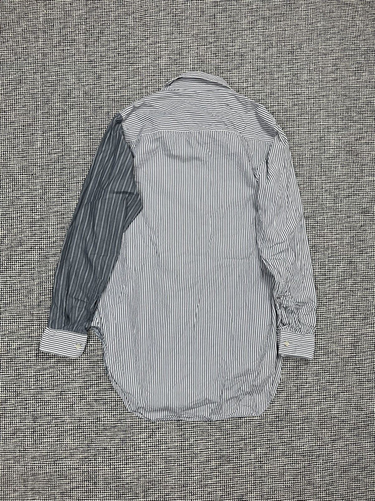 Diesel Diesel avant garde patchwork needless style striped shirt Size US M / EU 48-50 / 2 - 2 Thumbnail