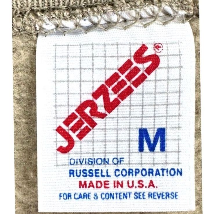Jerzees VINTAGE Jerzees Sweater Womens Medium Tan Crew Neck Pullover Knits 90s Casual Made In USA Womens Size M / US 6-8 / IT 42-44 - 6 Thumbnail