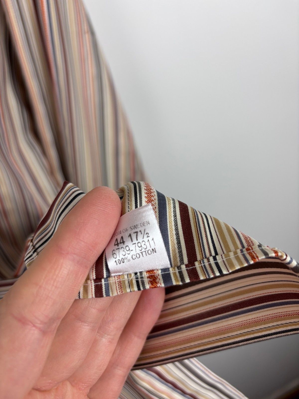 Eton Eton Long Sleeve Button Down Shirt Striped Slim 17.5 / 44 Size US L / EU 52-54 / 3 - 9 Thumbnail