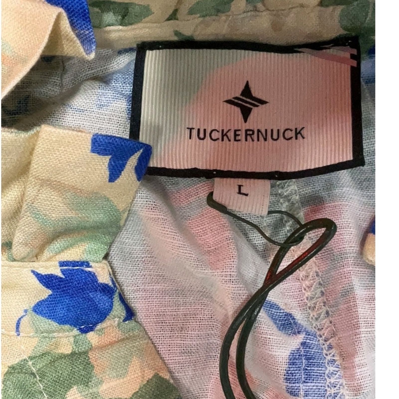 & Other Stories NWT Tuckernuck Blue Floral Casual Dress Size L / US 10 / IT 46 - 5 Thumbnail