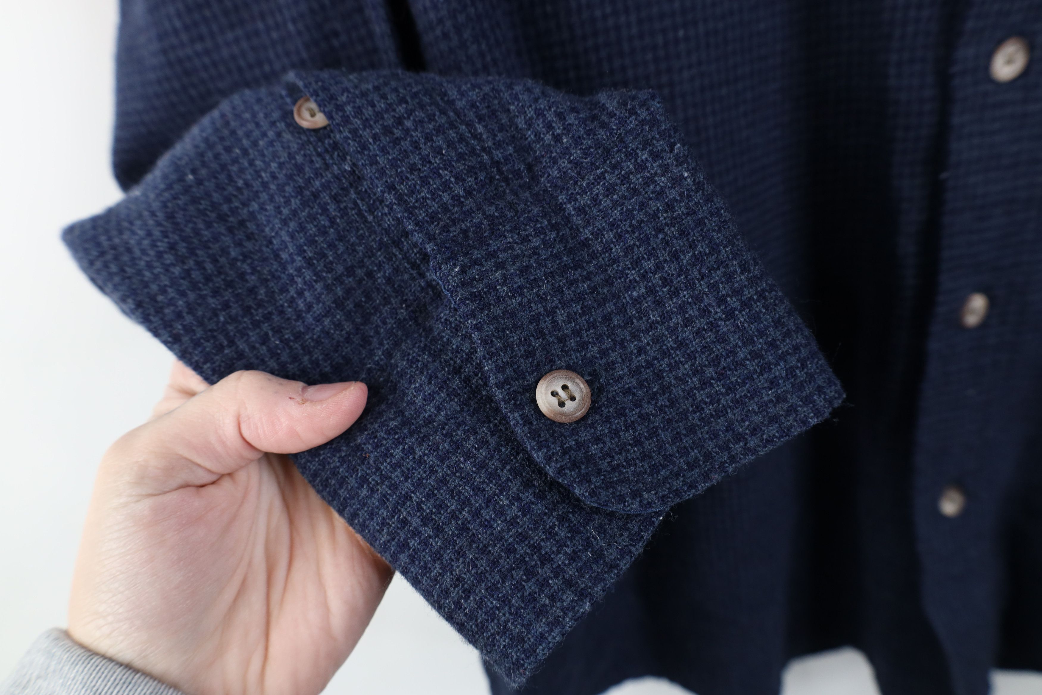 Vintage Vintage 90s Streetwear Houndstooth Collared Button Shirt Size US XL / EU 56 / 4 - 5 Thumbnail