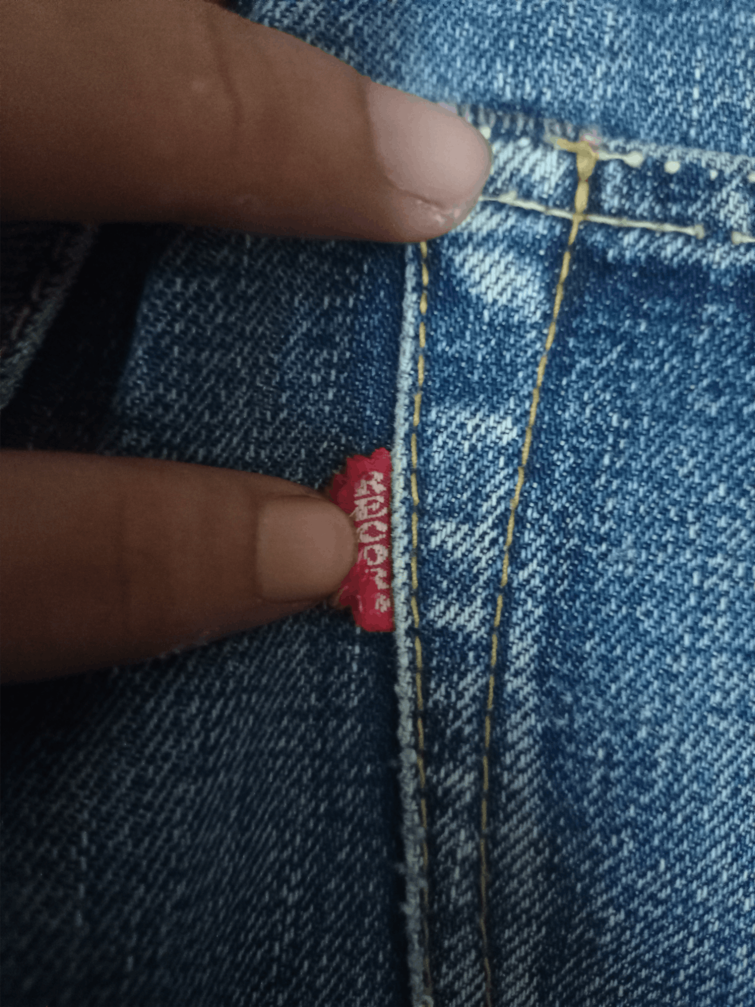 Japanese Brand Vintage THE CHANGELING Selvedge Distressed Loose Jeans Size US 33 - 10 Thumbnail