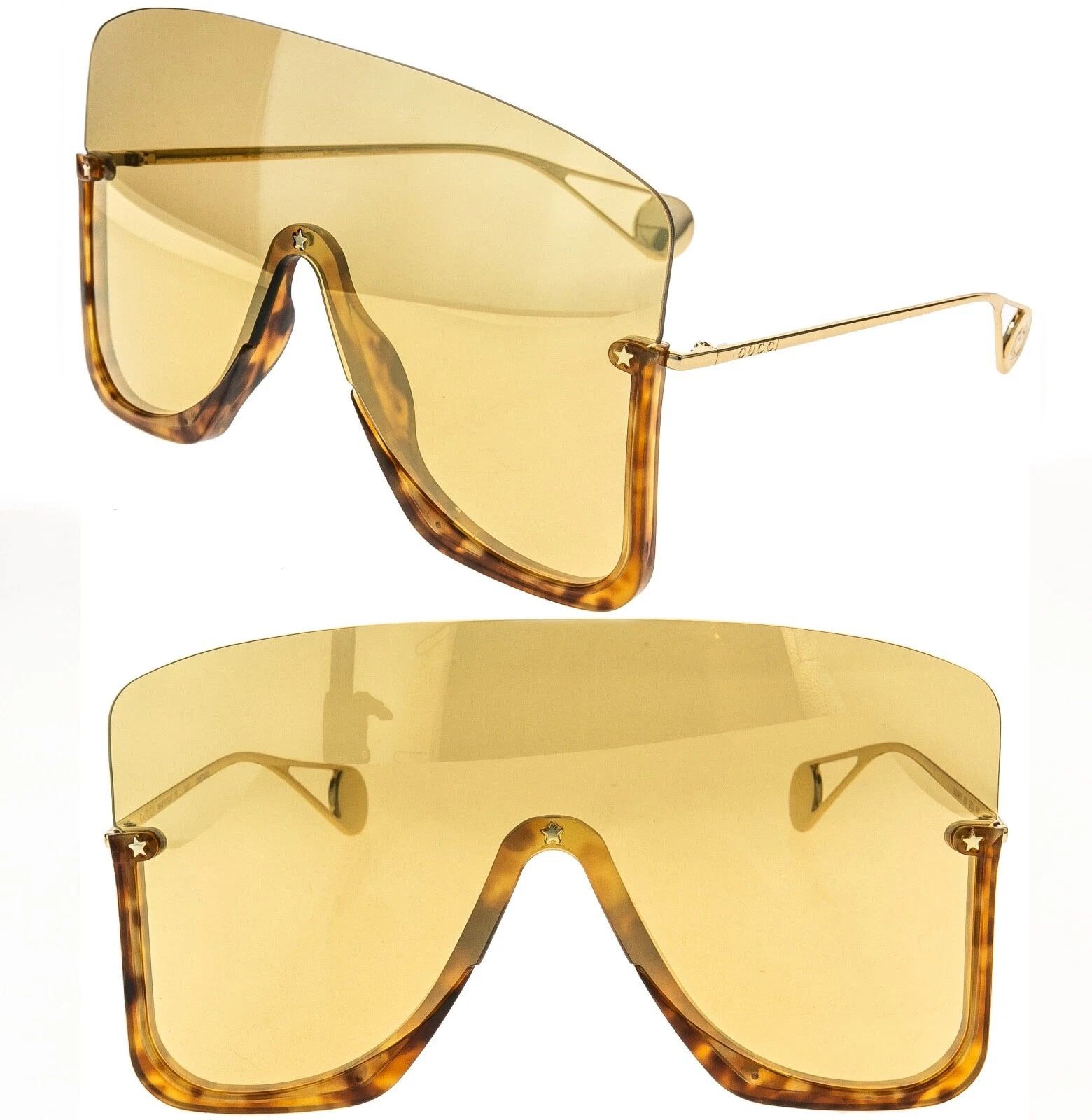 GUCCI GG0540S STAR 0540 Blonde Mirrored Sunglasses 003