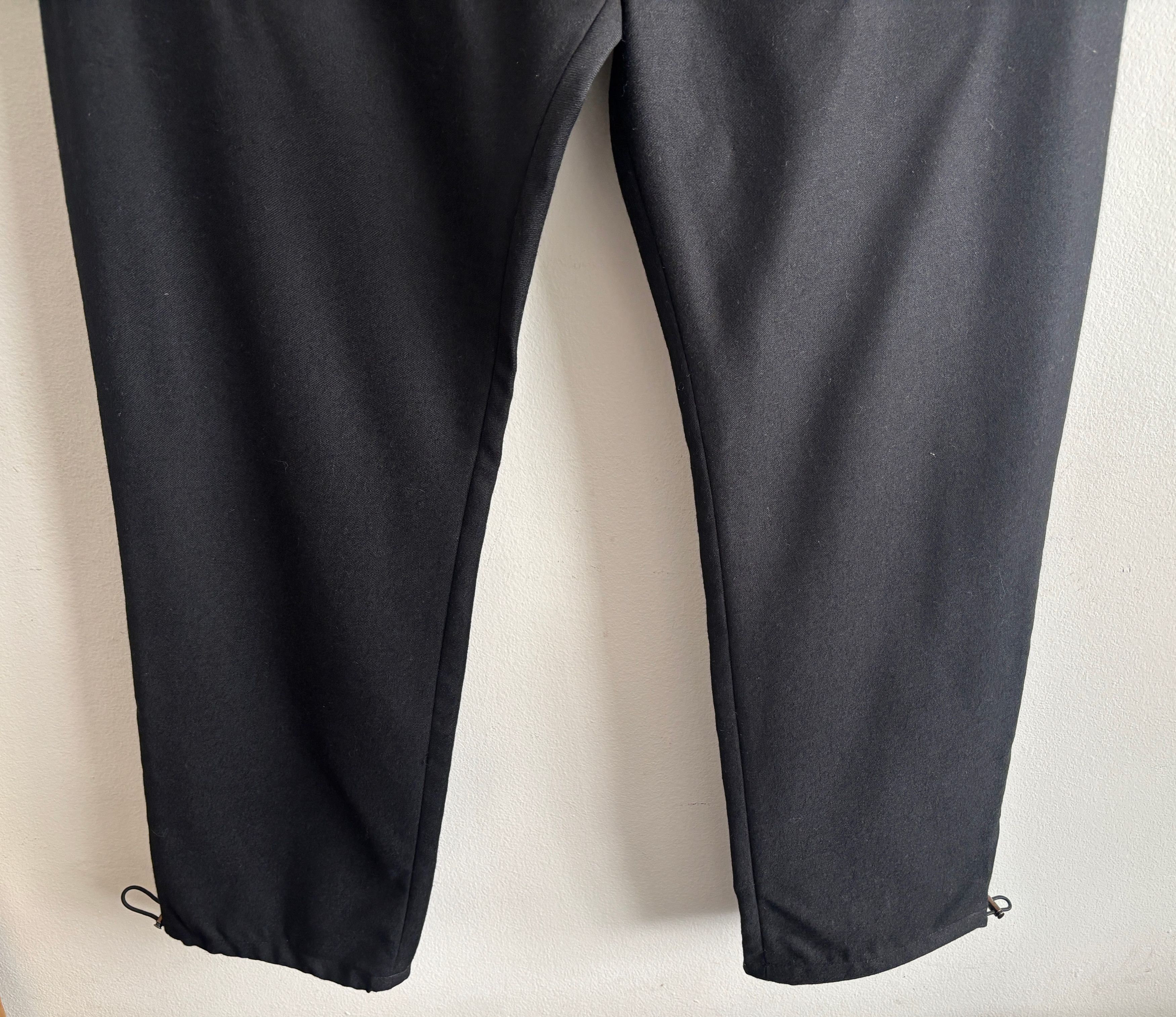 Acne Studios $315 Black Wool Drawstring Hem Lounge Pants -38 Size US 38 / EU 54 - 3 Thumbnail