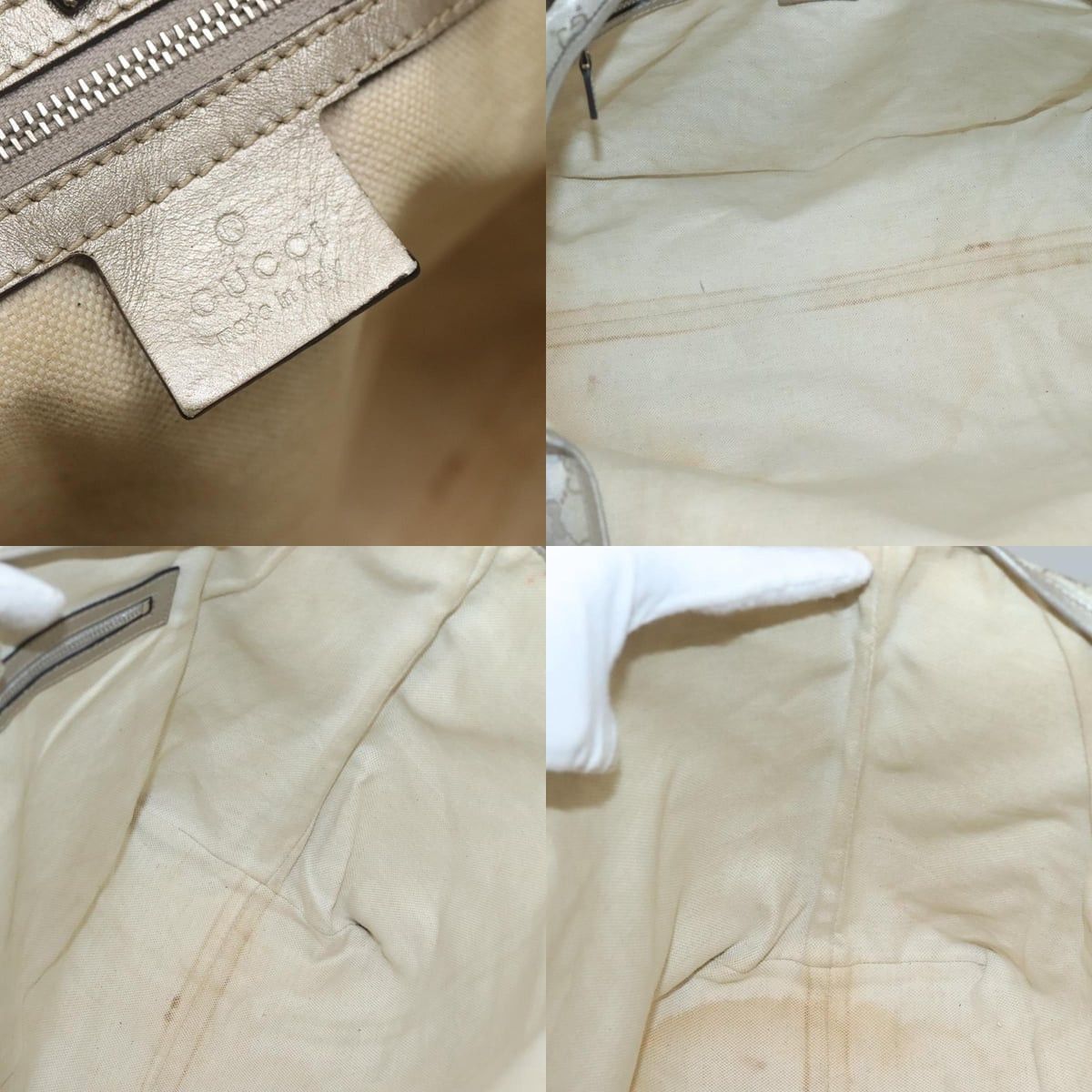 Gucci GUCCI GG Implementation Tote Bag Silver Size ONE SIZE - 11 Thumbnail