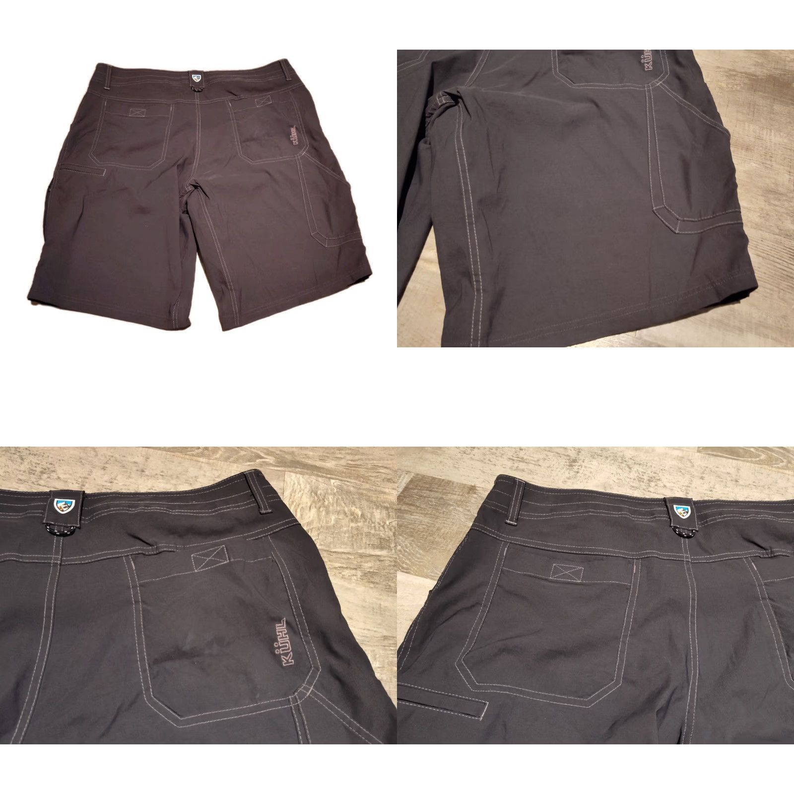 Vintage Kuhl Performance Cargo Shorts Men 38 Gray Charcoal Lightweight Utility Hiking Camping Size US 38 / EU 54 - 8 Thumbnail