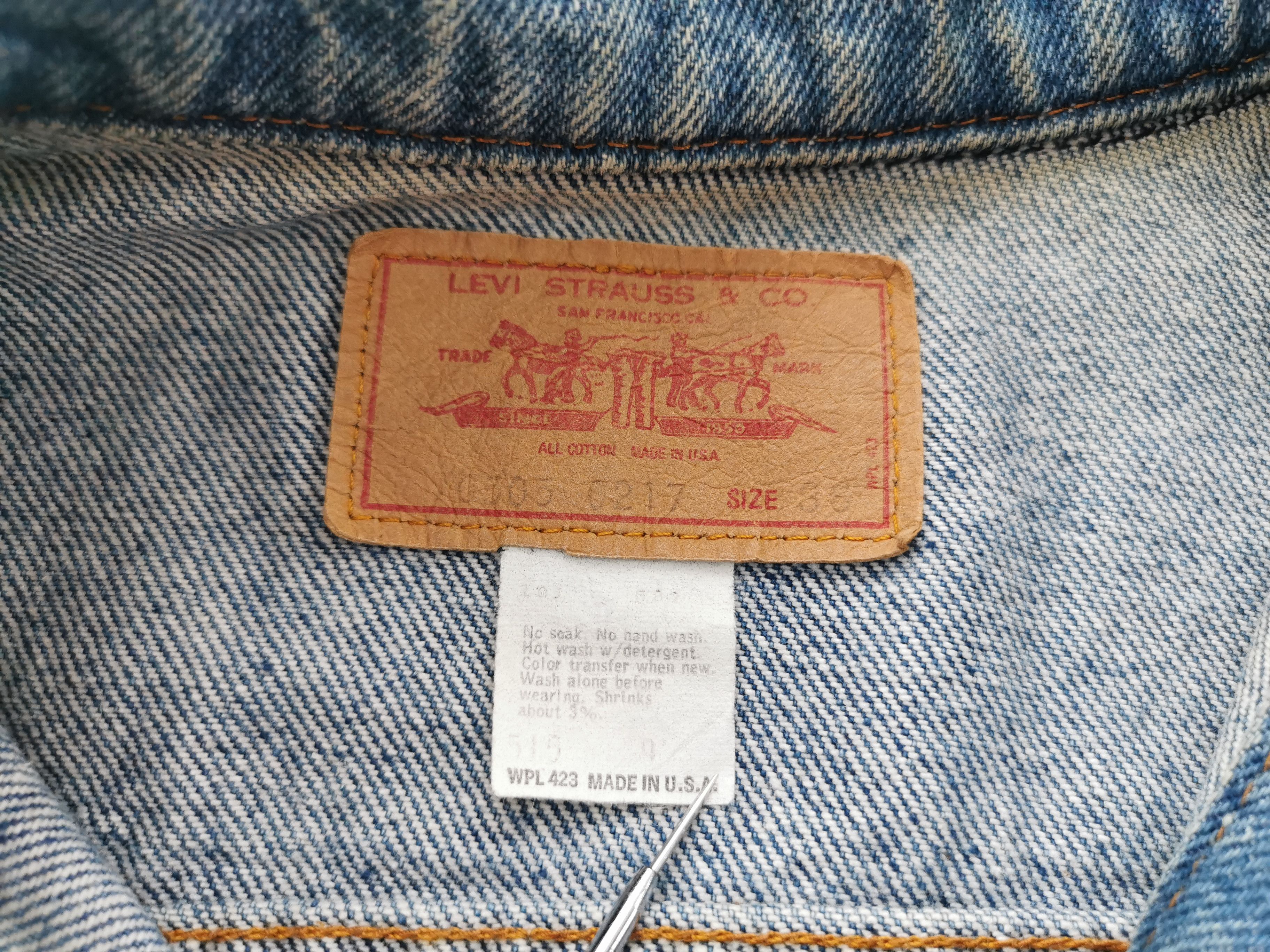 Levi's Distressed Vintage 80's Levis 70505-0817 Denim Jacket Size US S / EU 44-46 / 1 - 7 Thumbnail