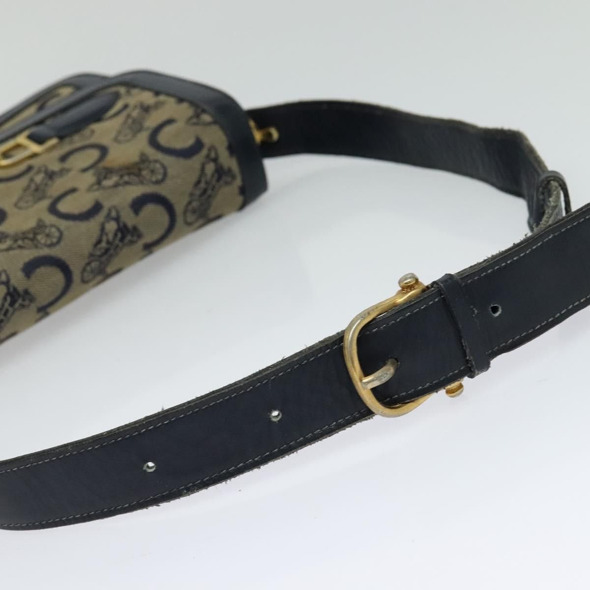 Celine CELINE C Sulky Shoulder Bag Canvas Navy Size ONE SIZE - 7 Thumbnail