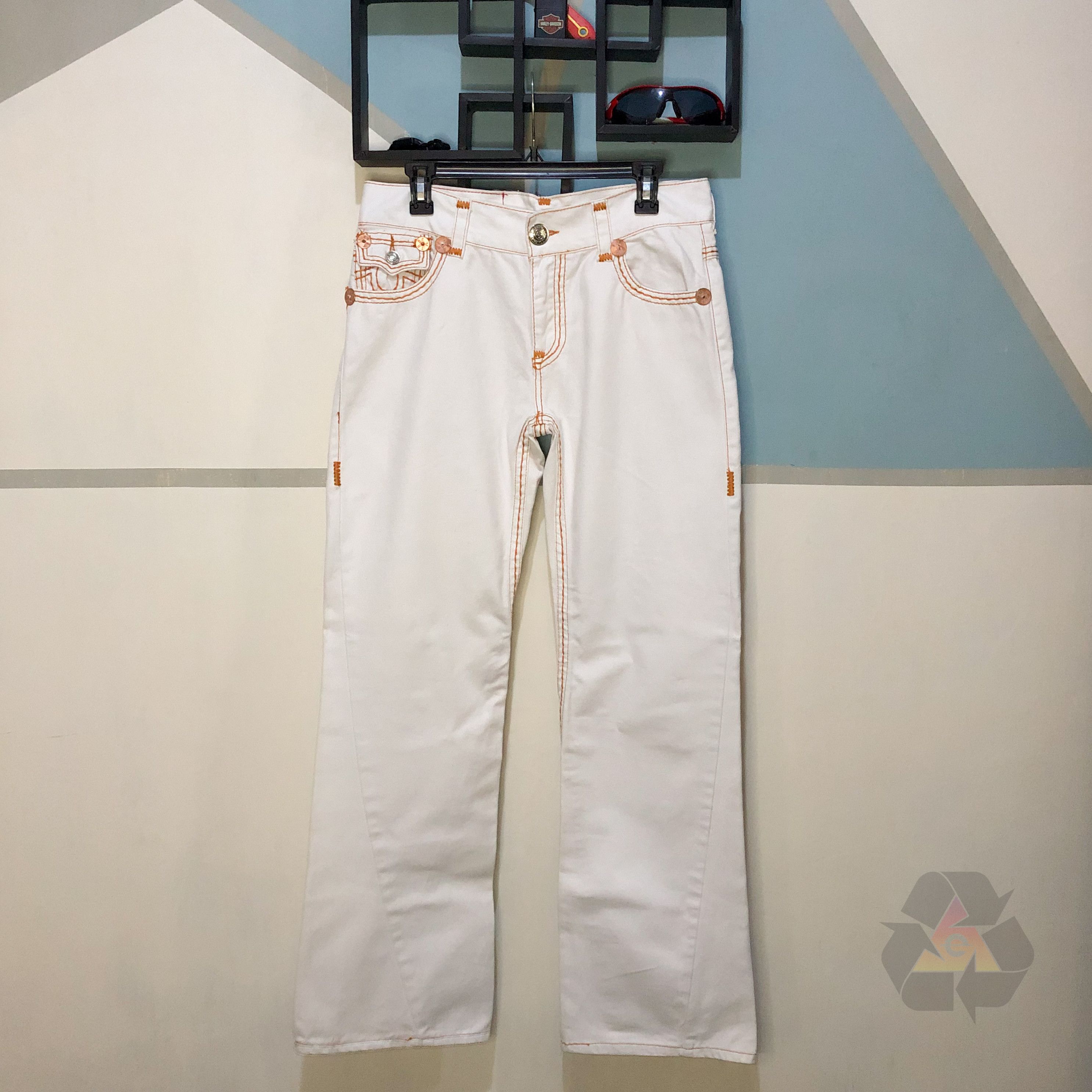 Japanese Brand DEAD STOCK True Religion Joey Super T Jeans Rare Vintage Size US 30 / EU 46 - 2 Thumbnail