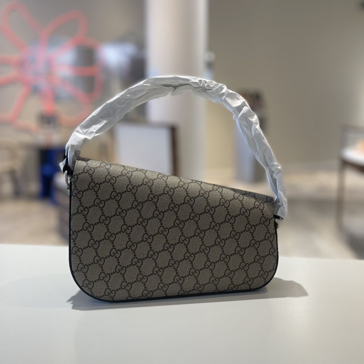 Gucci Gucci Mini Horsebit 1955 Shoulder Bag Size ONE SIZE - 4 Thumbnail